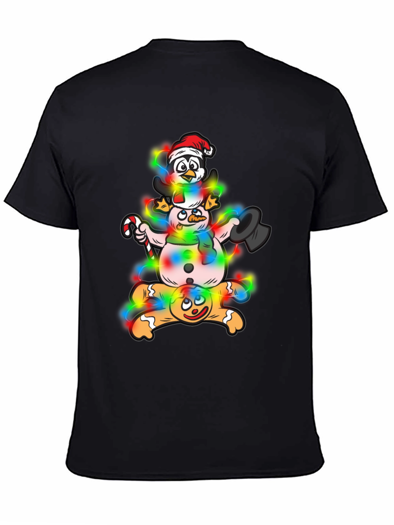 Whimsical Christmas Characters Graphic Tee
