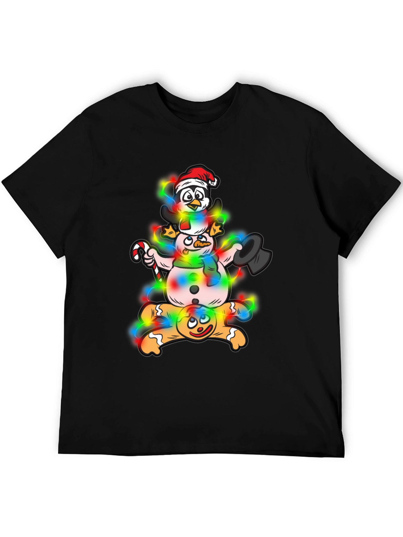 Whimsical Christmas Characters Graphic Tee