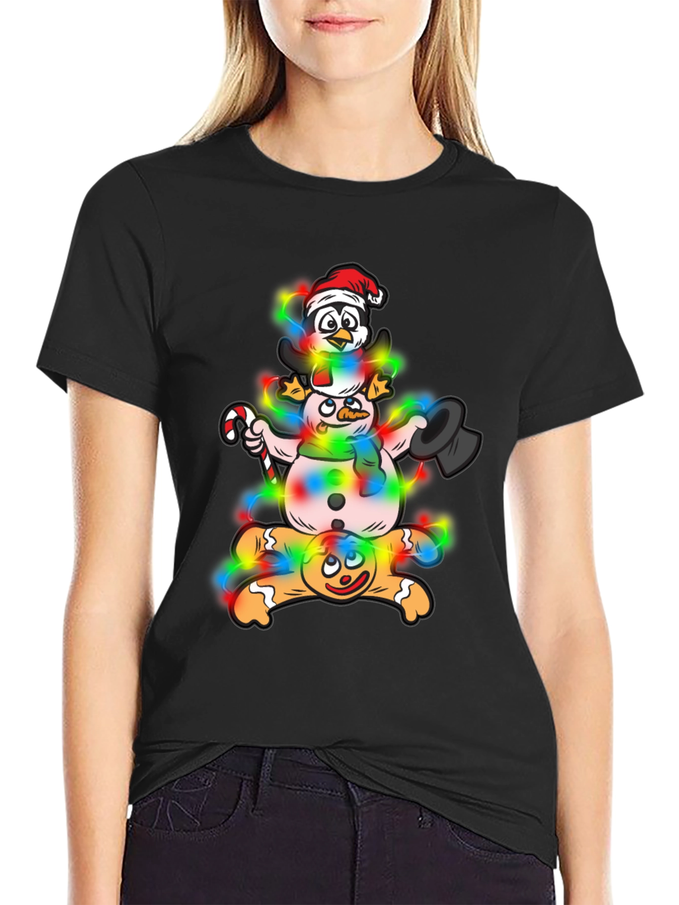 Whimsical Christmas Characters Graphic Tee
