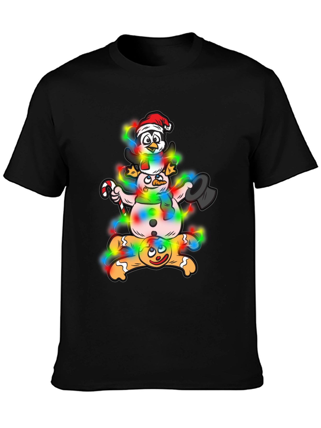 Whimsical Christmas Characters Graphic Tee