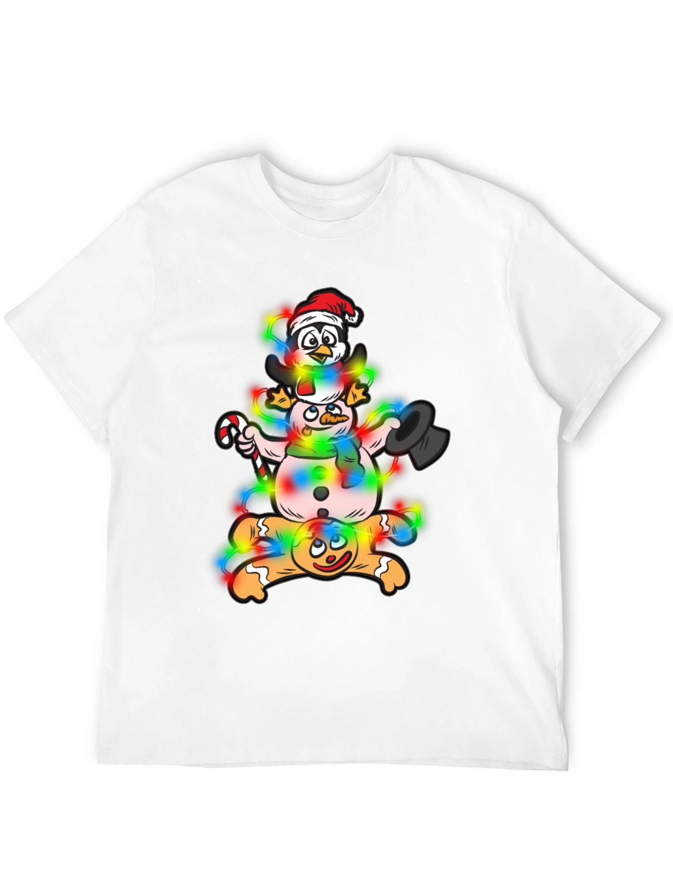 Whimsical Christmas Characters Graphic Tee