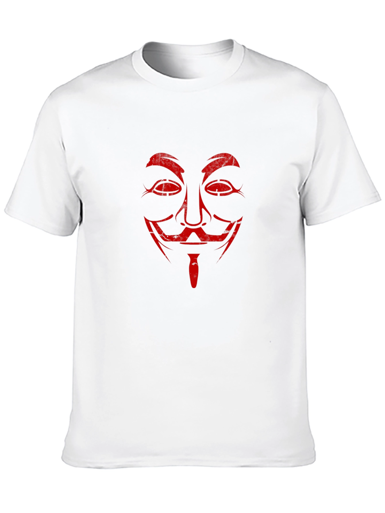 Anonymous Mask Graphic Tee - Black