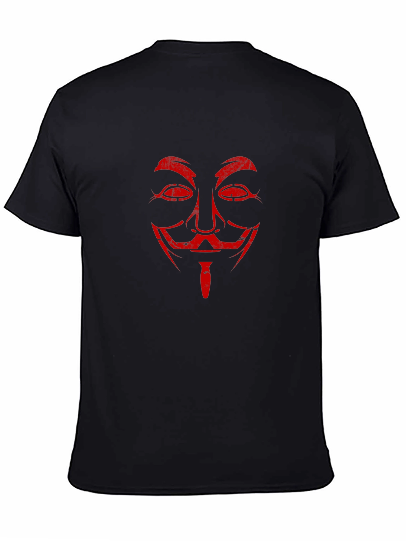Anonymous Mask Graphic Tee - Black