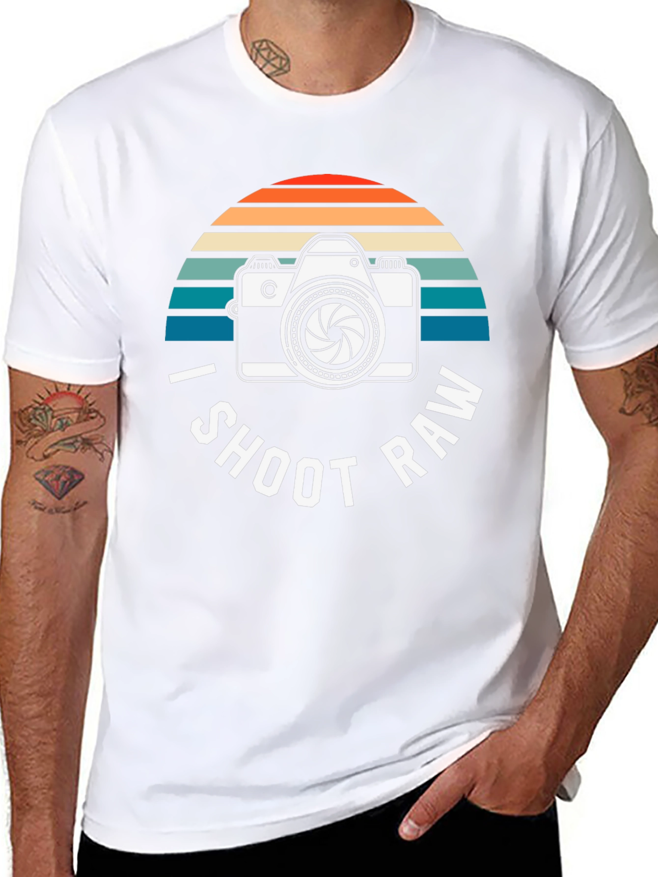 I Shoot RAW Camera Graphic Tee