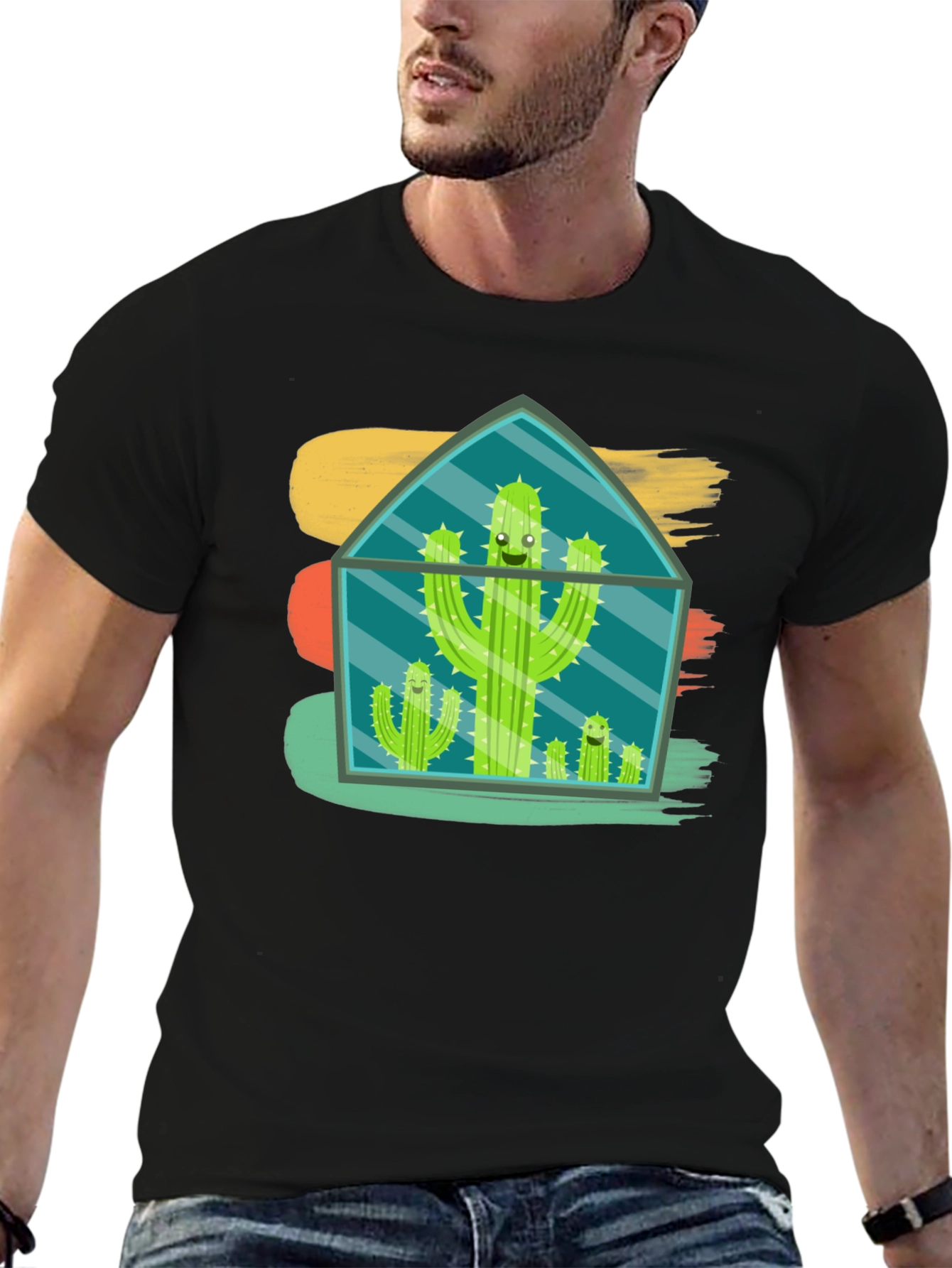 Cactus Terrarium T-Shirt - Funny Plant Lover Tee