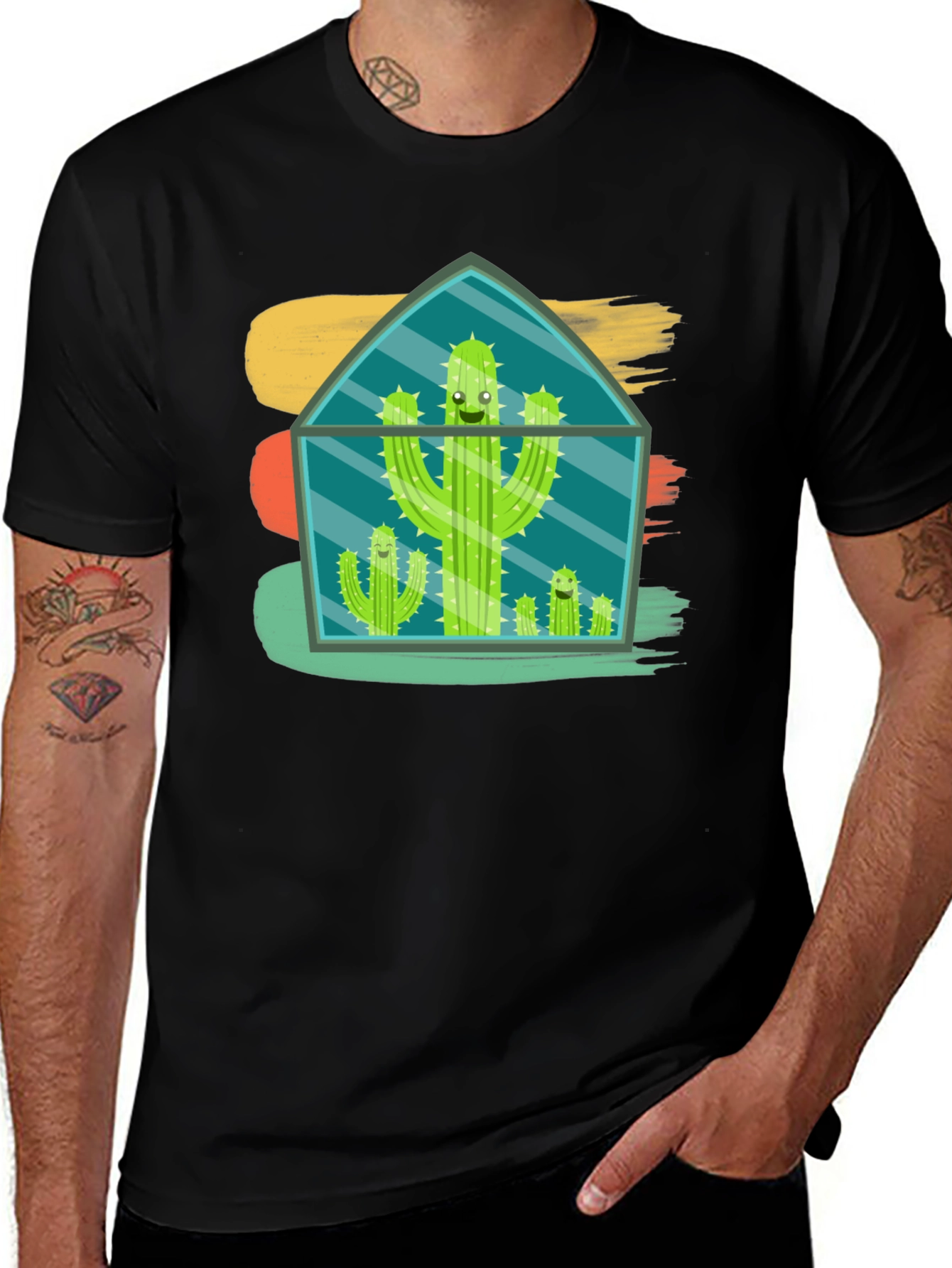 Cactus Terrarium T-Shirt - Funny Plant Lover Tee