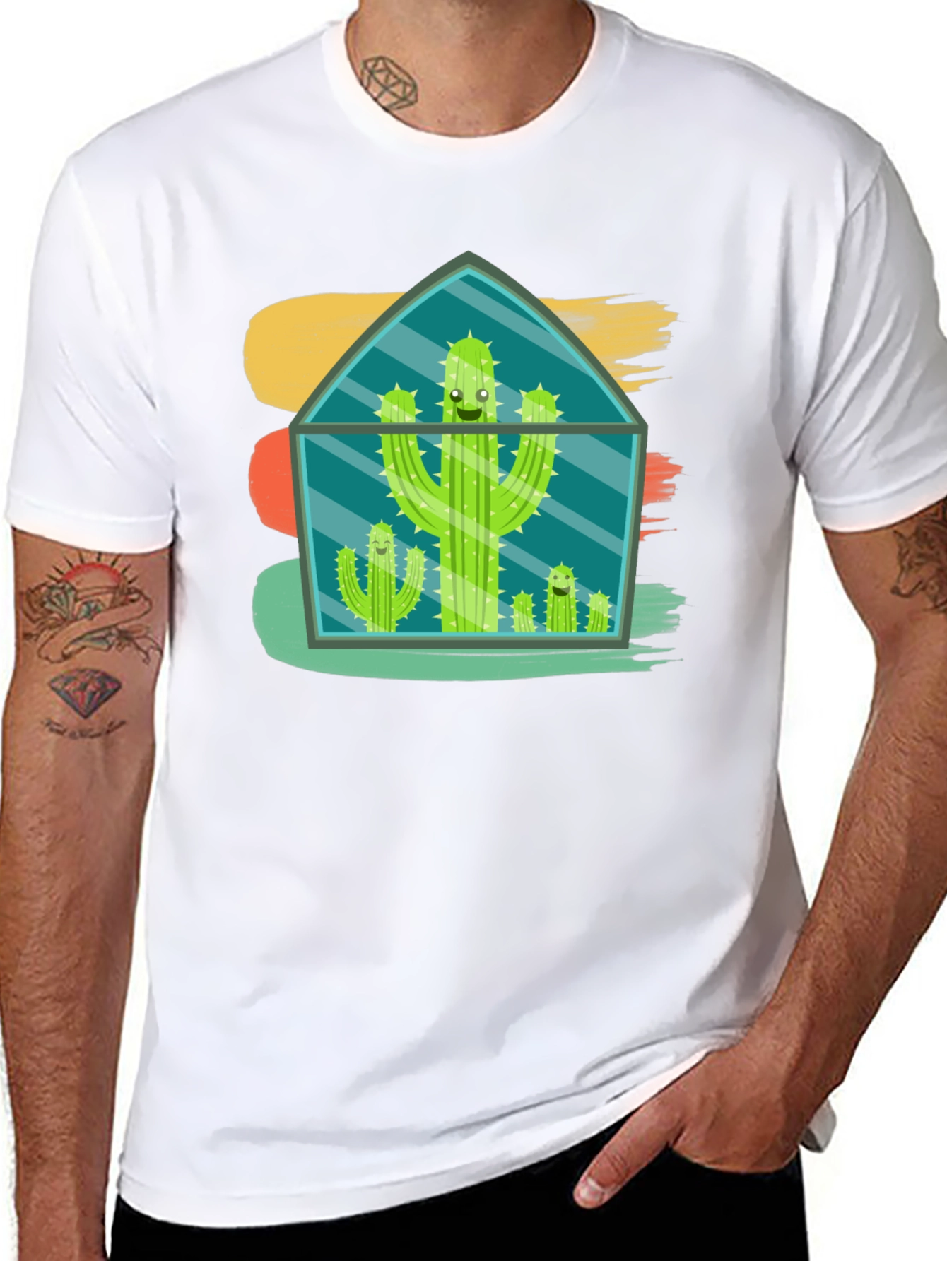 Cactus Terrarium T-Shirt - Funny Plant Lover Tee