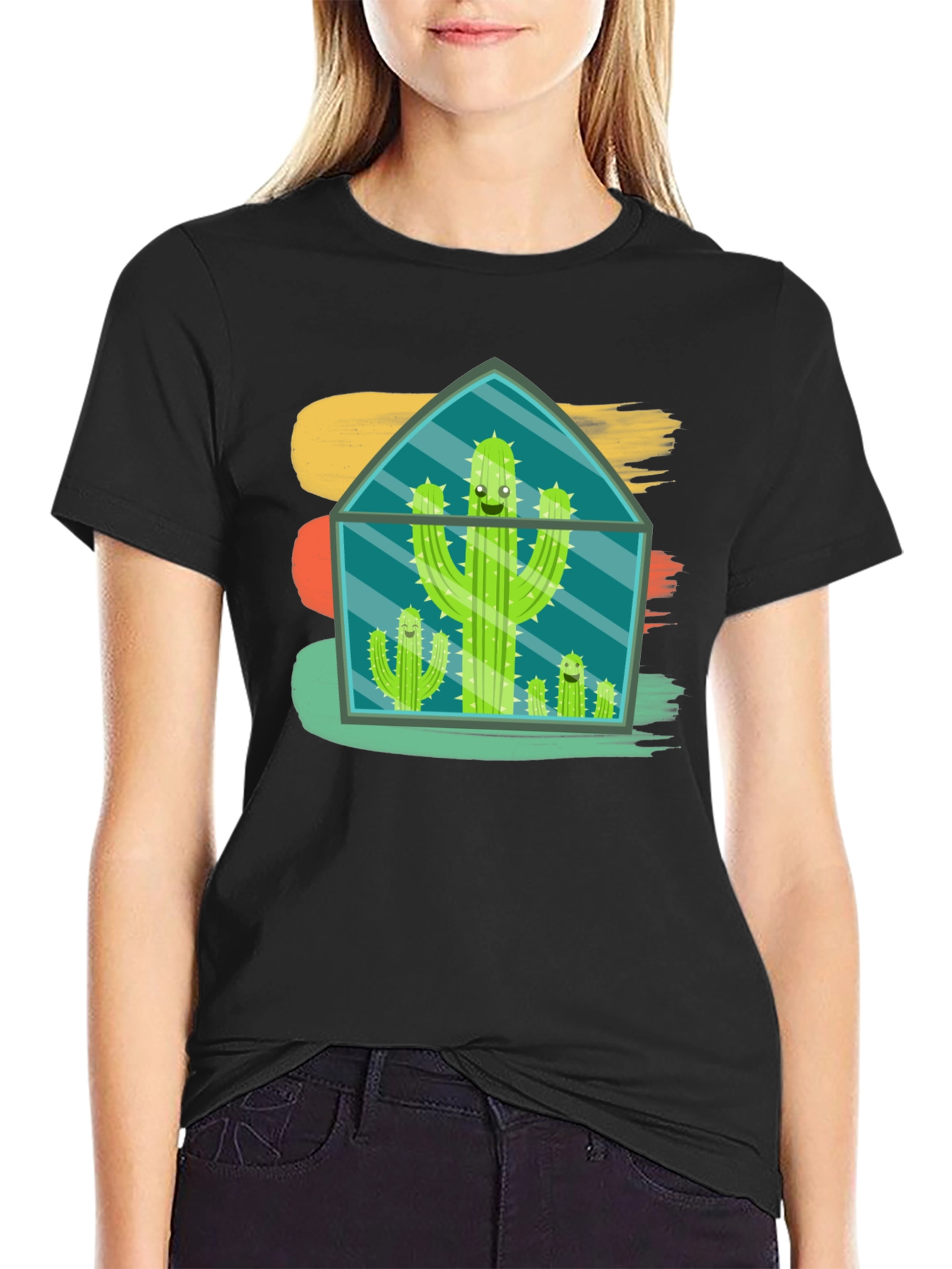 Cactus Terrarium T-Shirt - Funny Plant Lover Tee