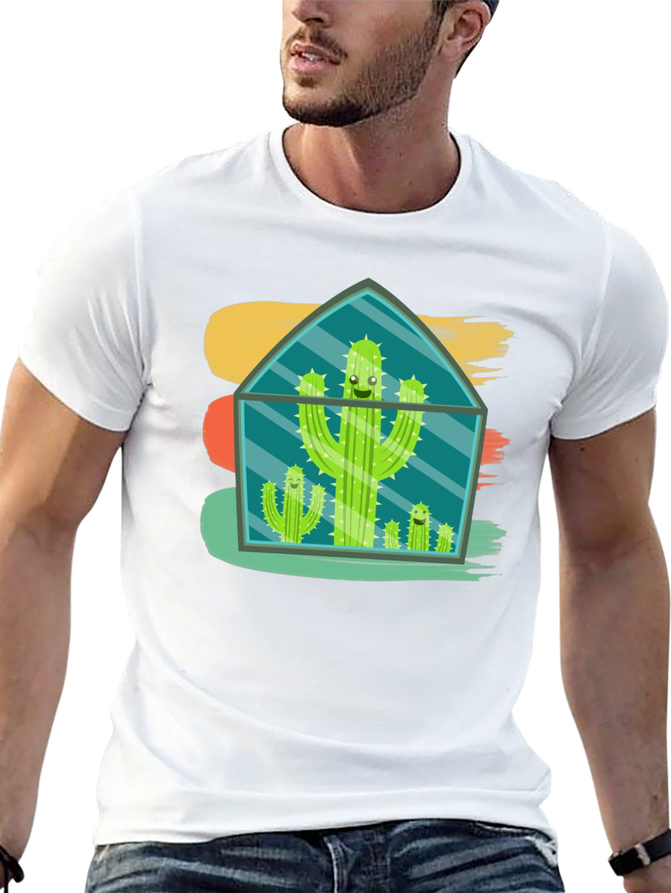 Cactus Terrarium T-Shirt - Funny Plant Lover Tee