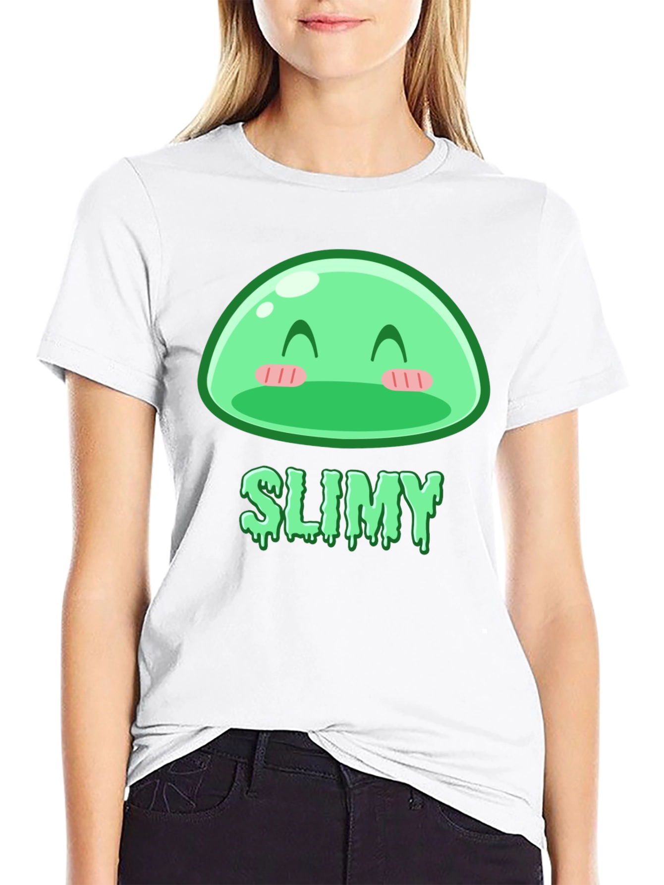 Kawaii Slime Graphic Tee - Fun & Unique!