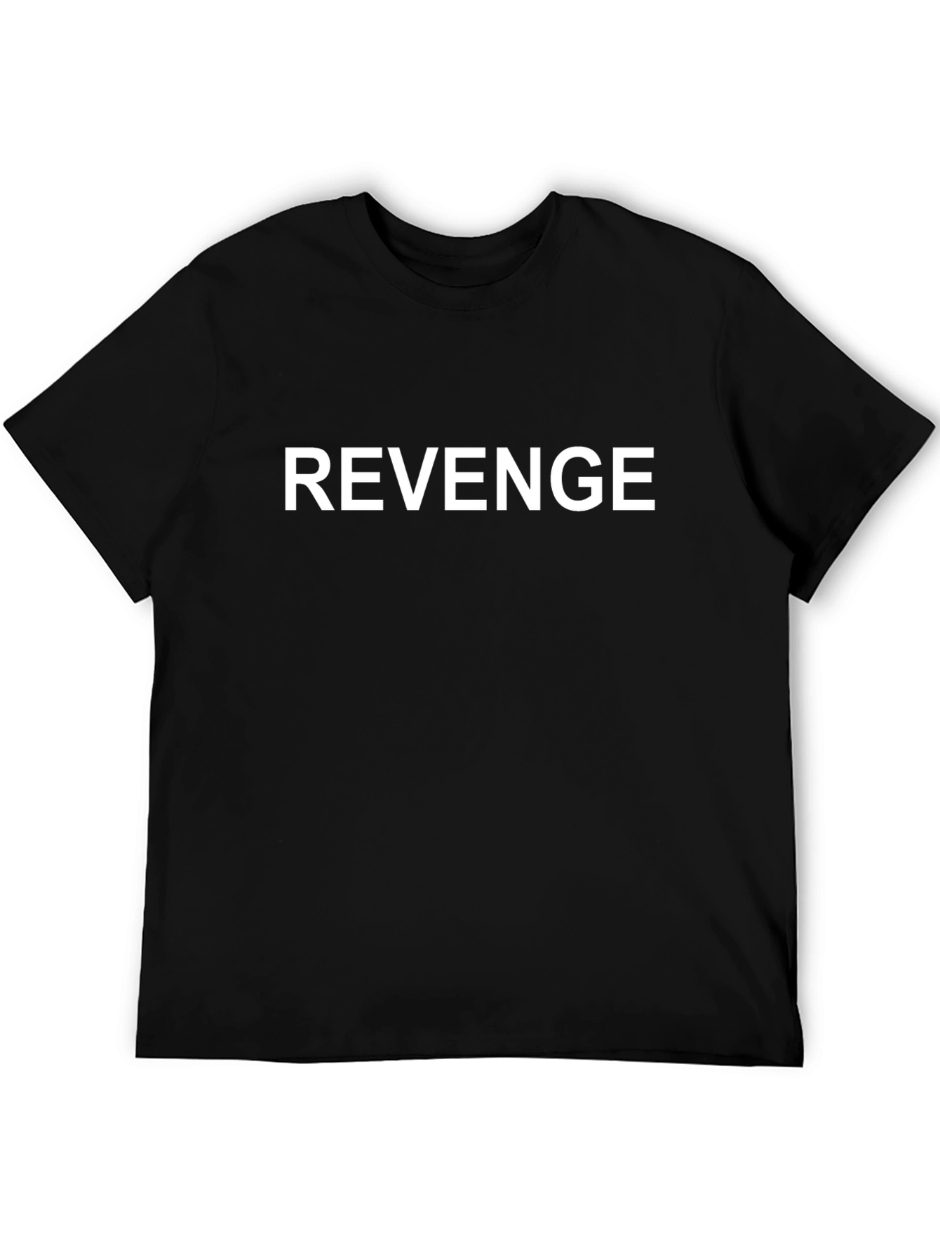 Revenge Graphic Print Black T-Shirt