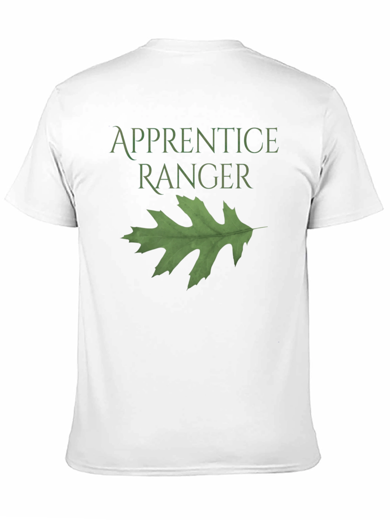 Apprentice Ranger Black T-Shirt with Leaf Design