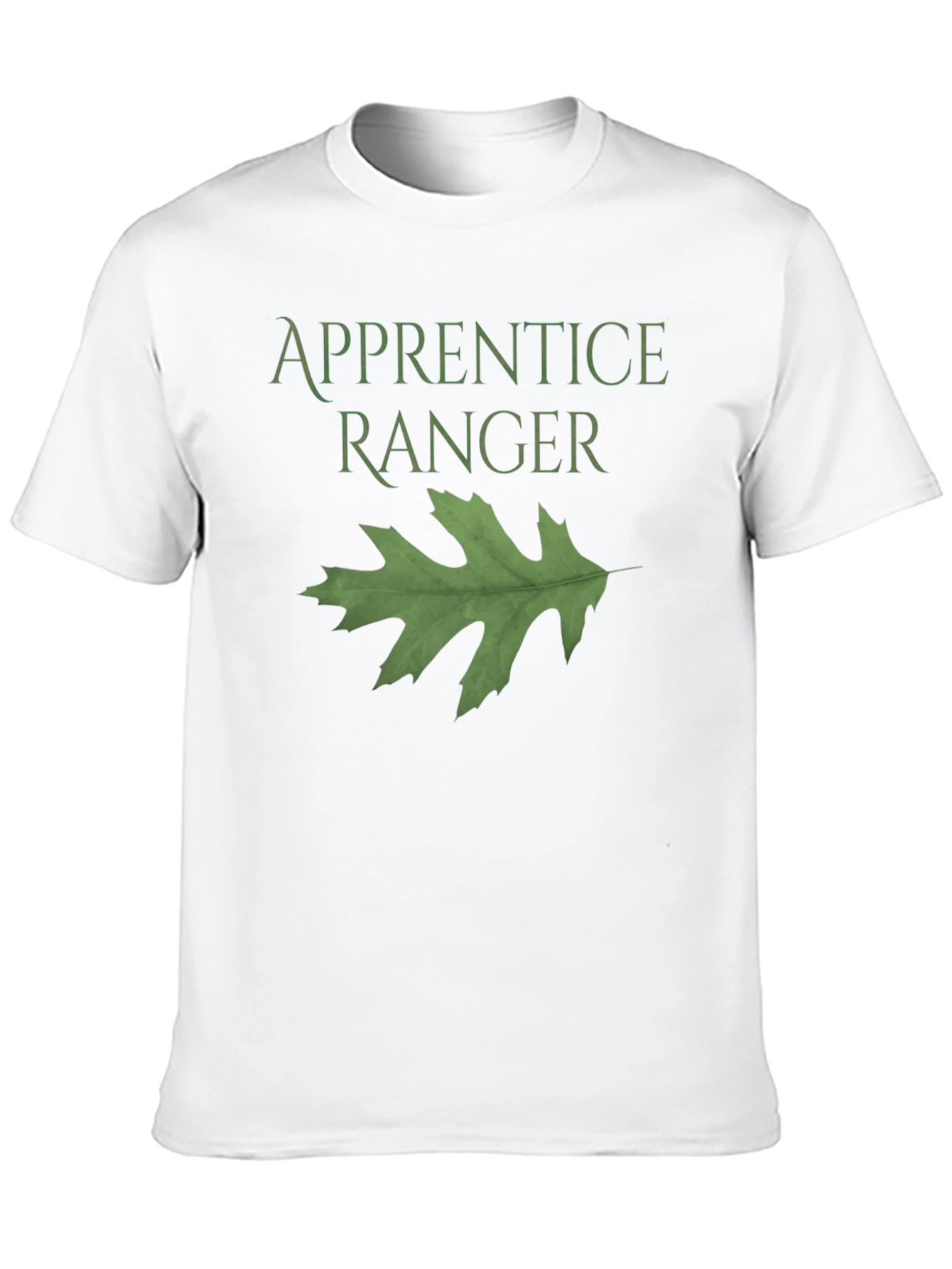 Apprentice Ranger Black T-Shirt with Leaf Design