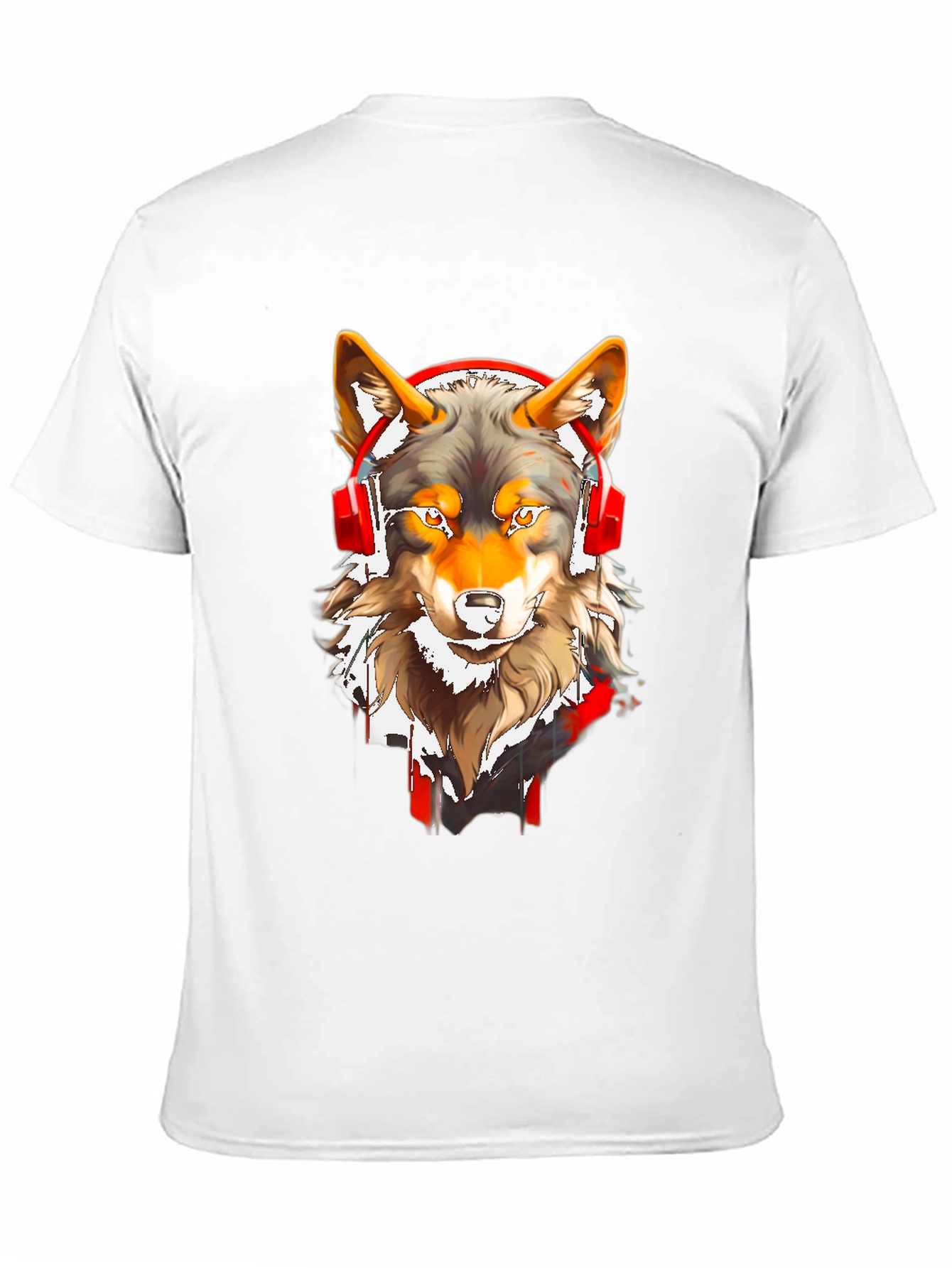 Wolf Headphones Graphic Tee