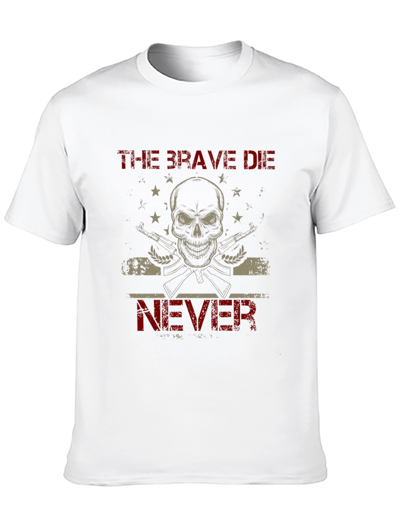The Brave Die Never Graphic T-Shirt