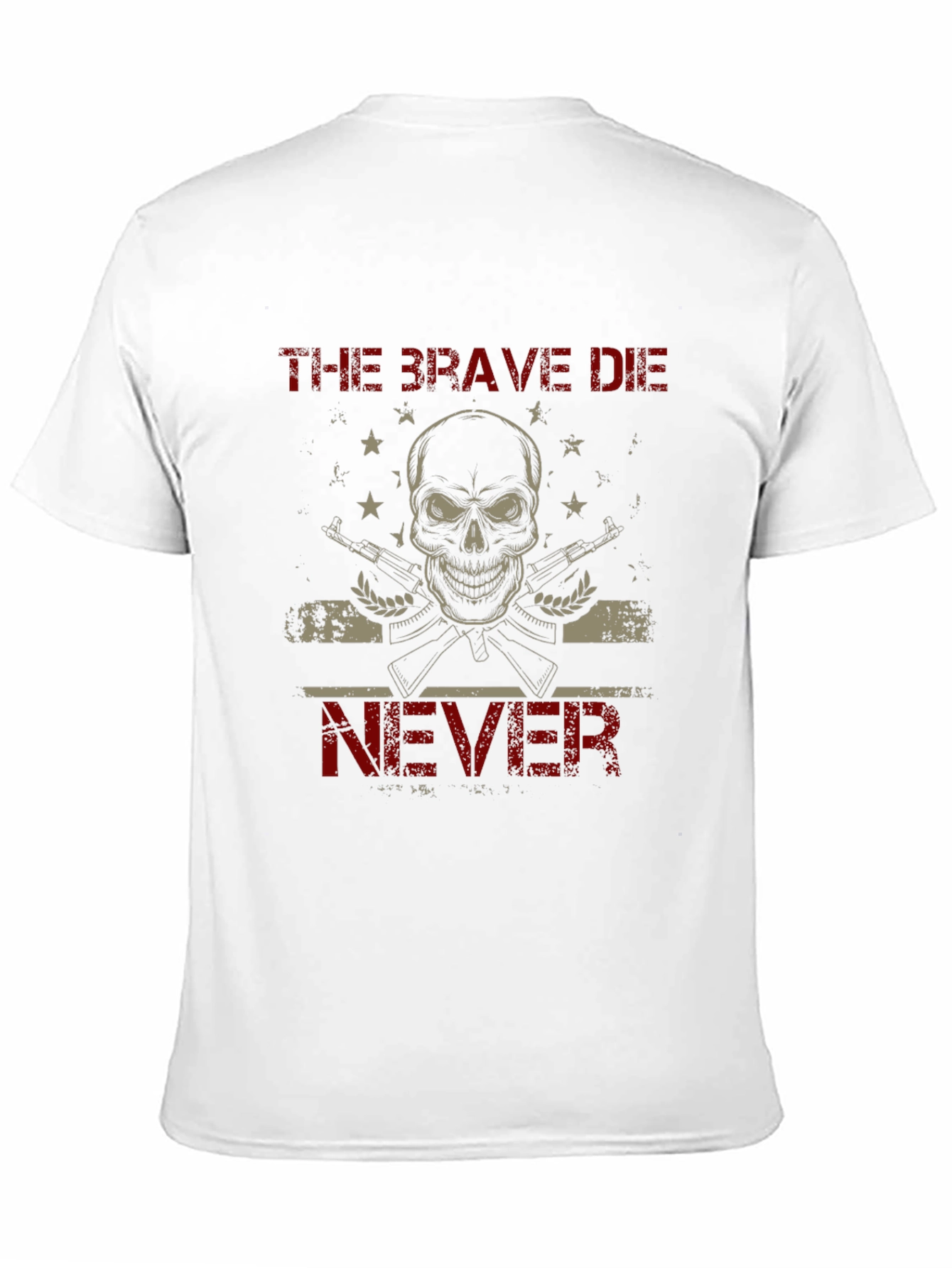 The Brave Die Never Graphic T-Shirt