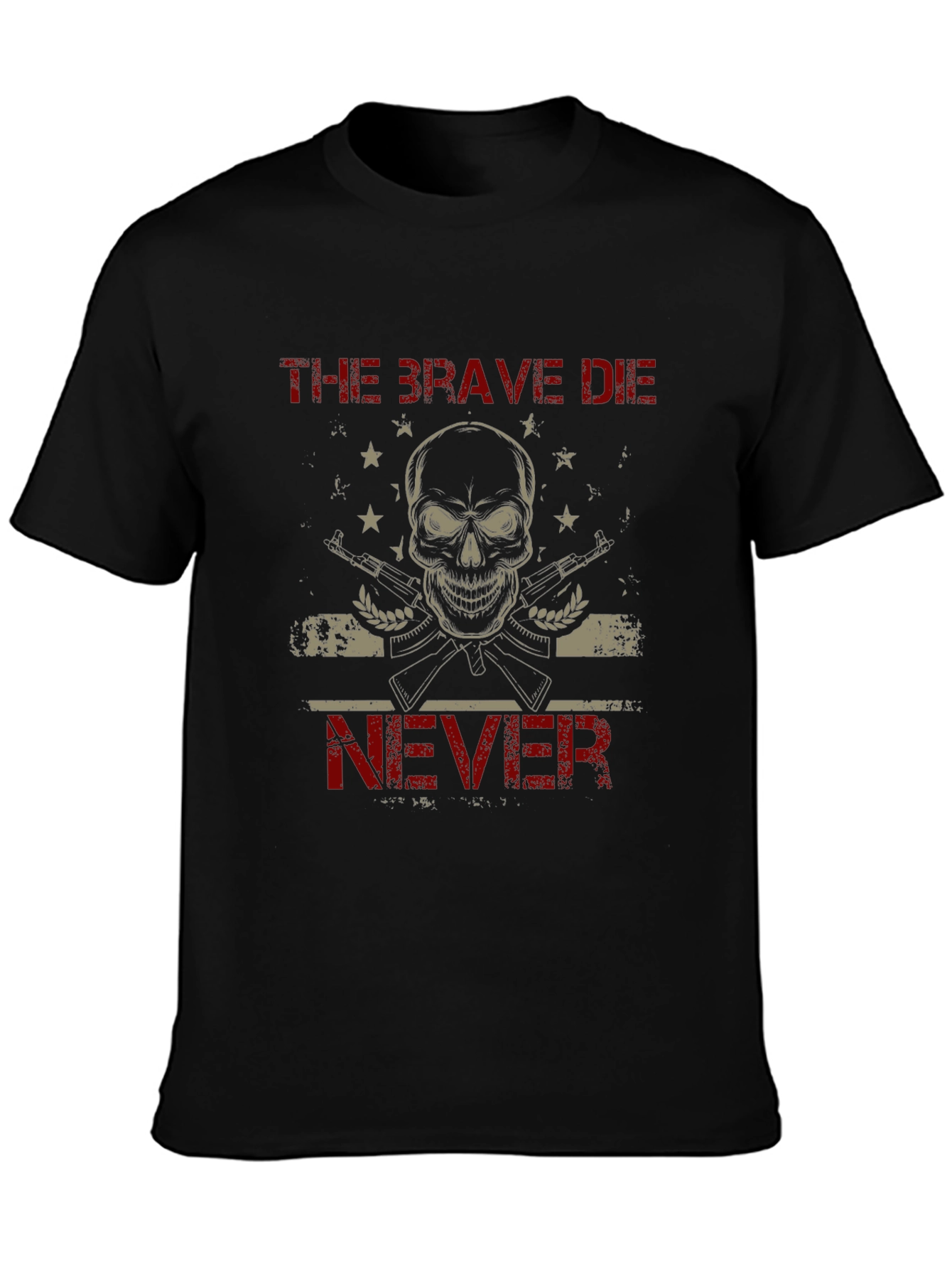The Brave Die Never Graphic T-Shirt