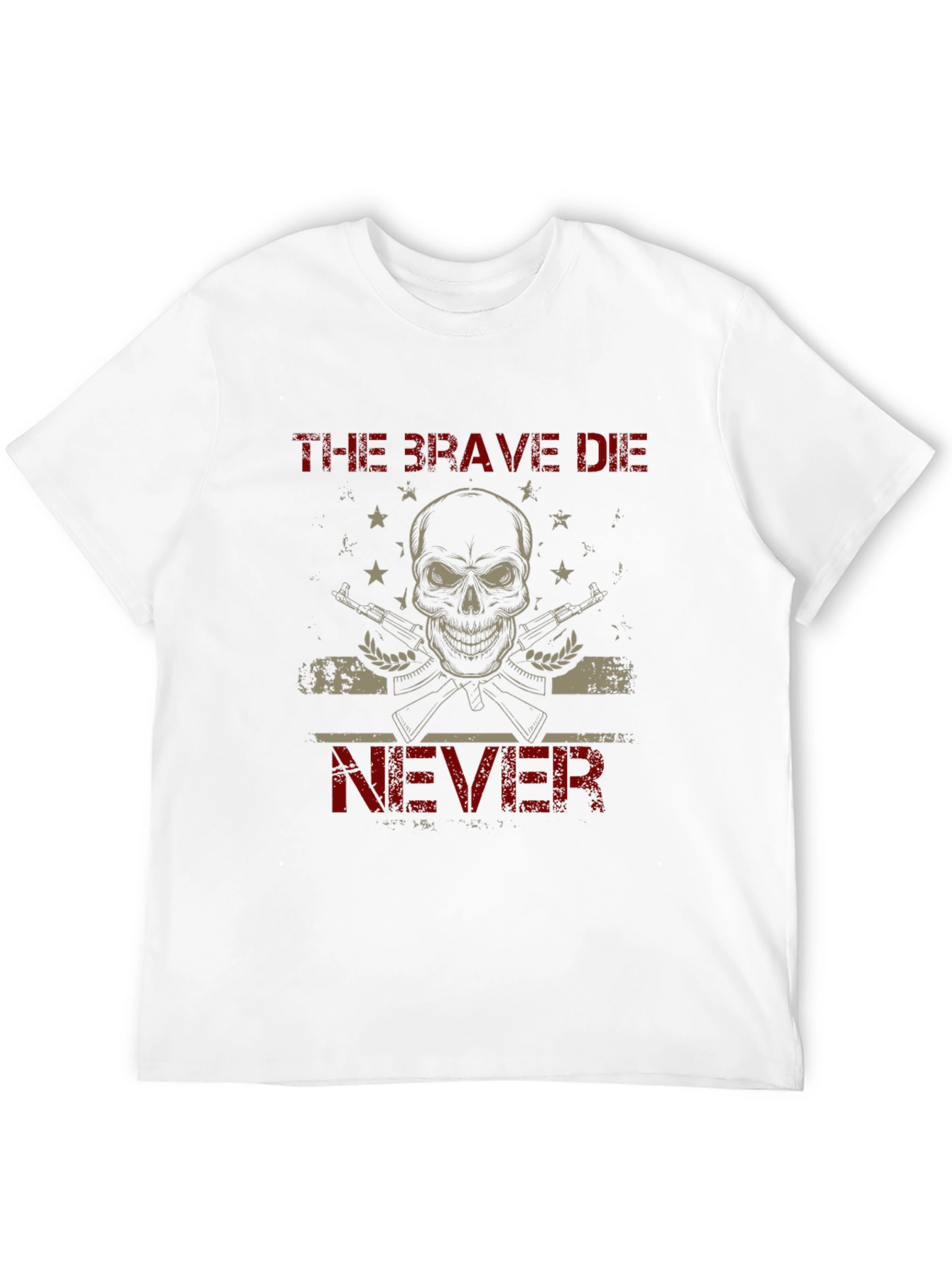 The Brave Die Never Graphic T-Shirt