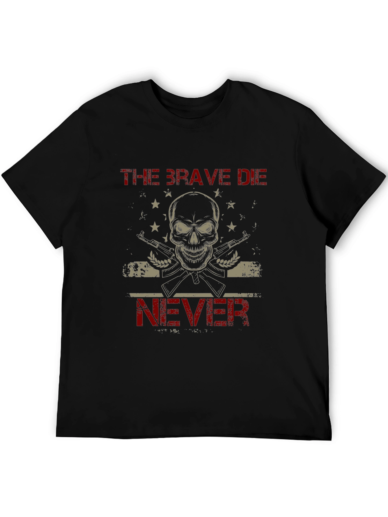 The Brave Die Never Graphic T-Shirt