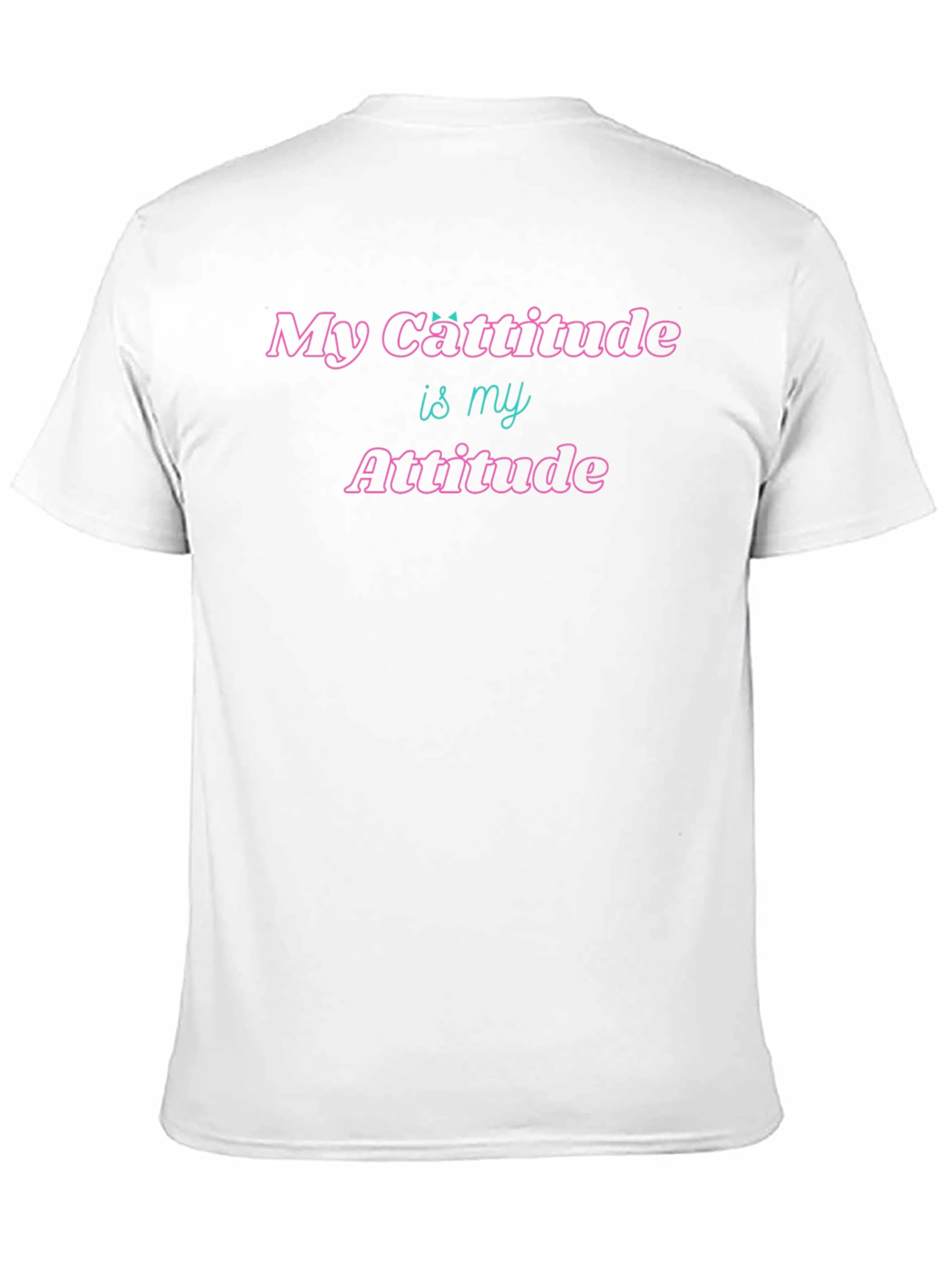 Cattitude Attitude T-Shirt Funny Cat Lover Tee
