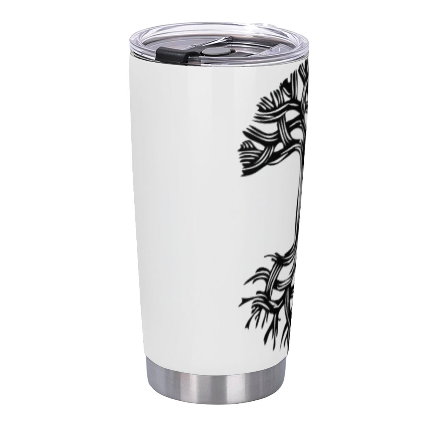Reusable Graphic Insulated Tumbler - Stainless Steel Leak-Proof Travel Cup