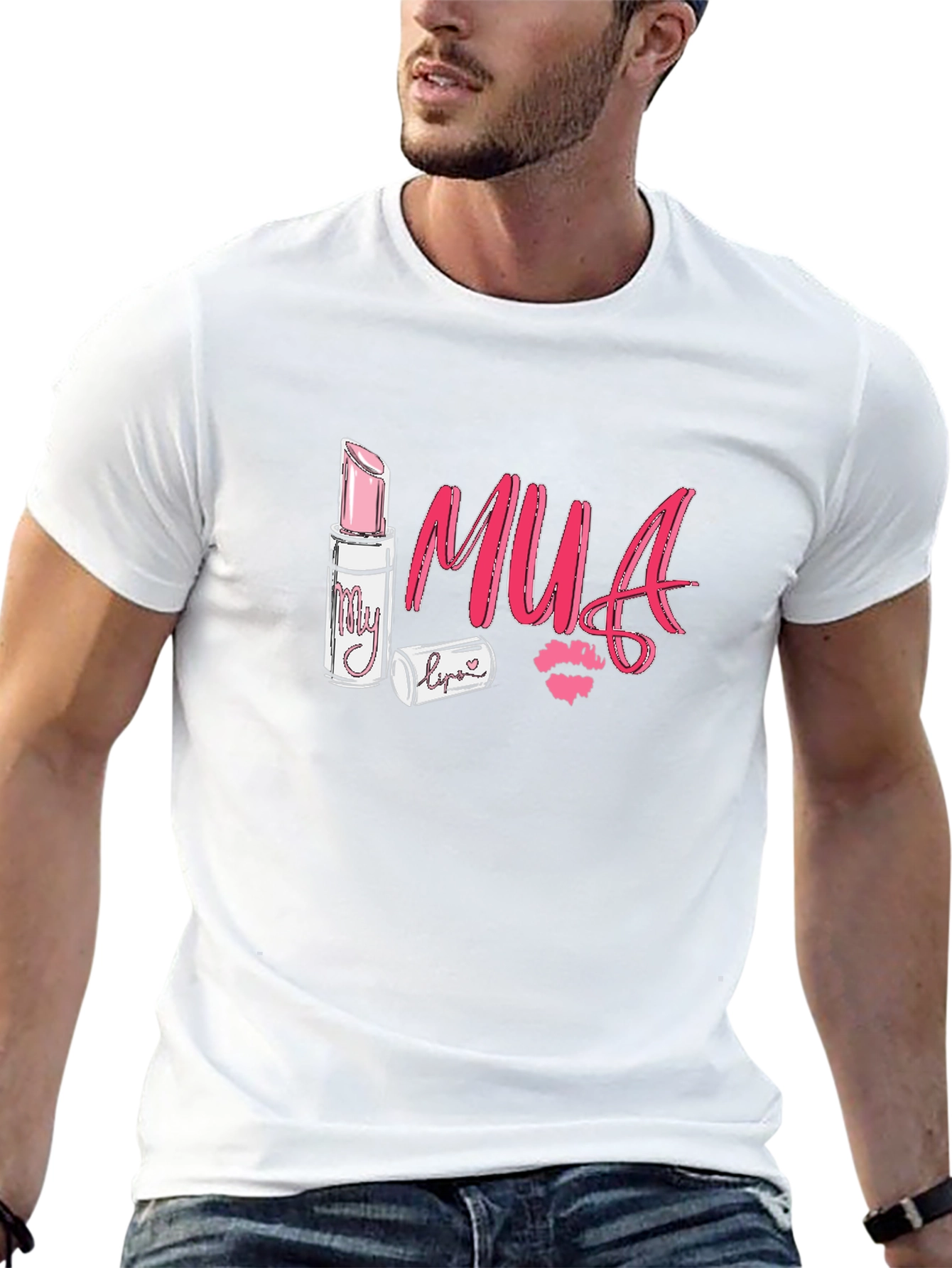 MUA Lipstick Graphic Tee - Makeup Artist T-Shirt