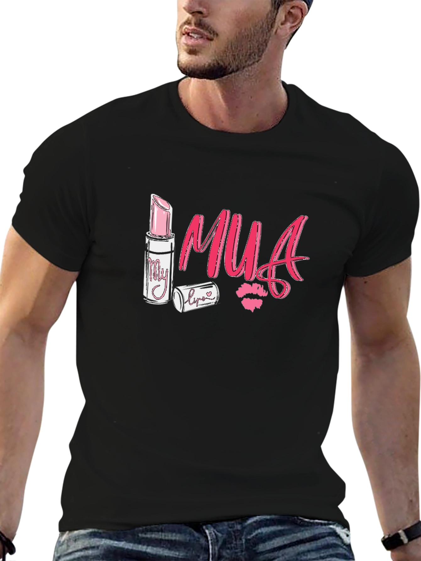 MUA Lipstick Graphic Tee - Makeup Artist T-Shirt