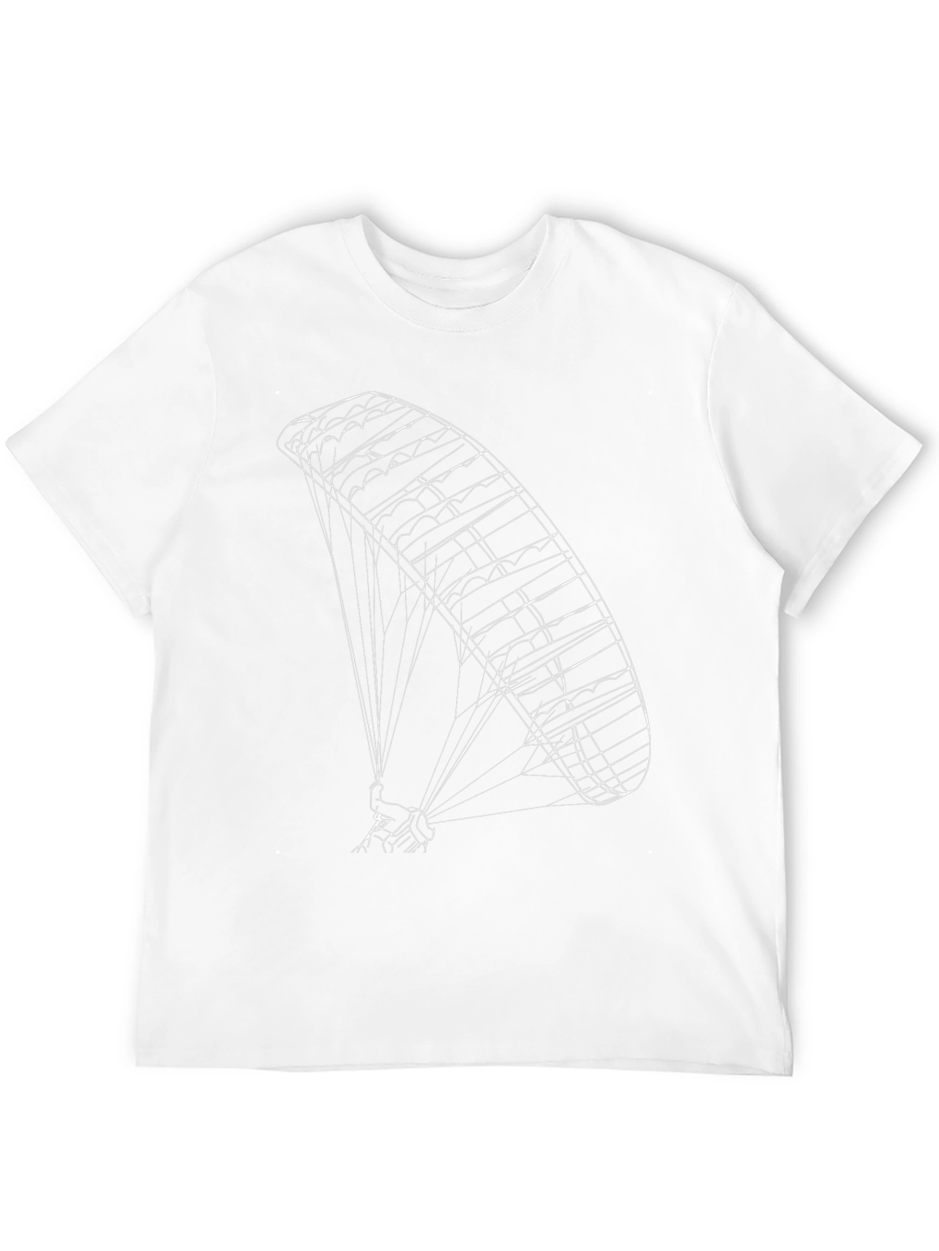 Black Tee with Paragliding Design