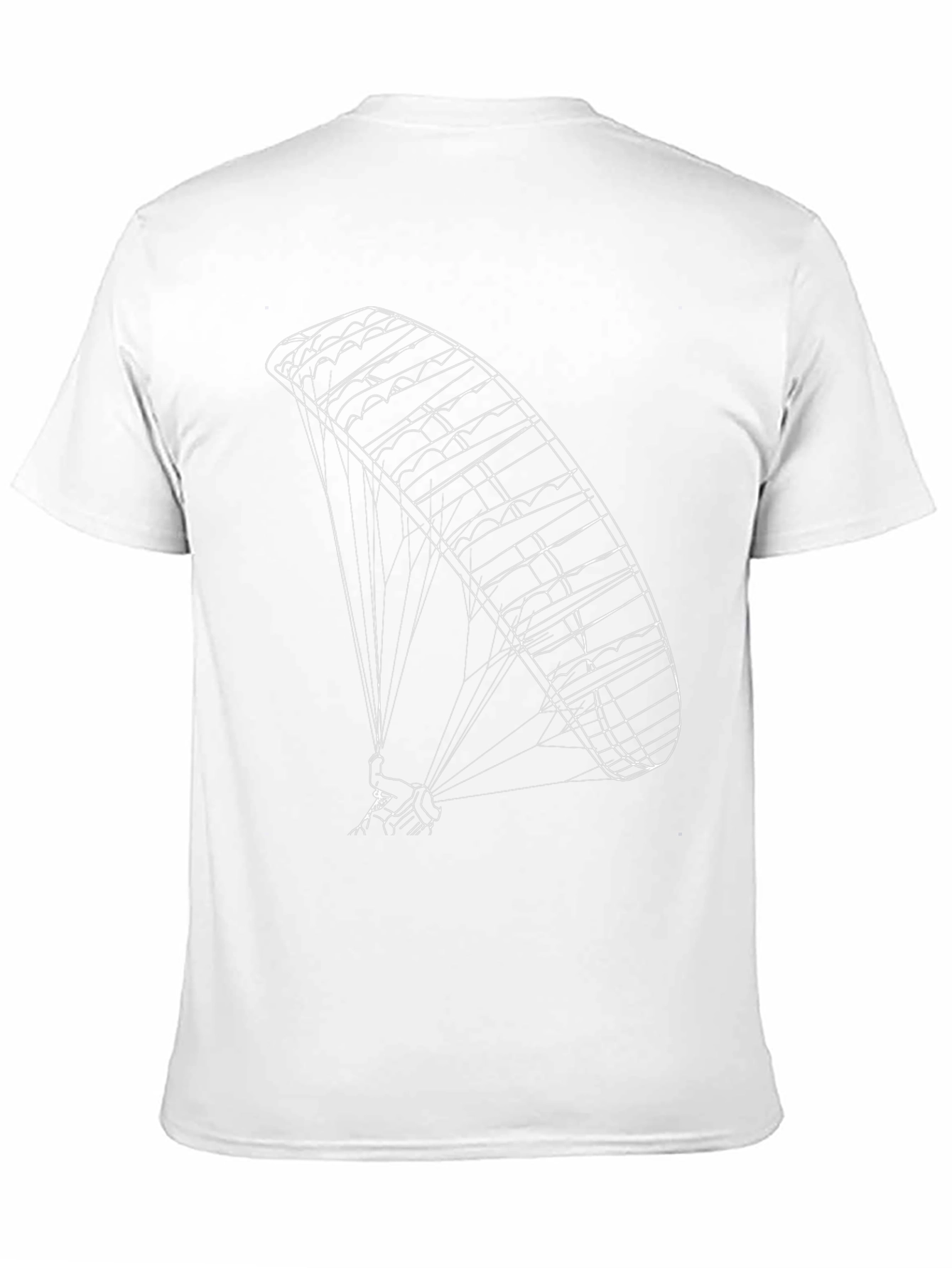 Black Tee with Paragliding Design