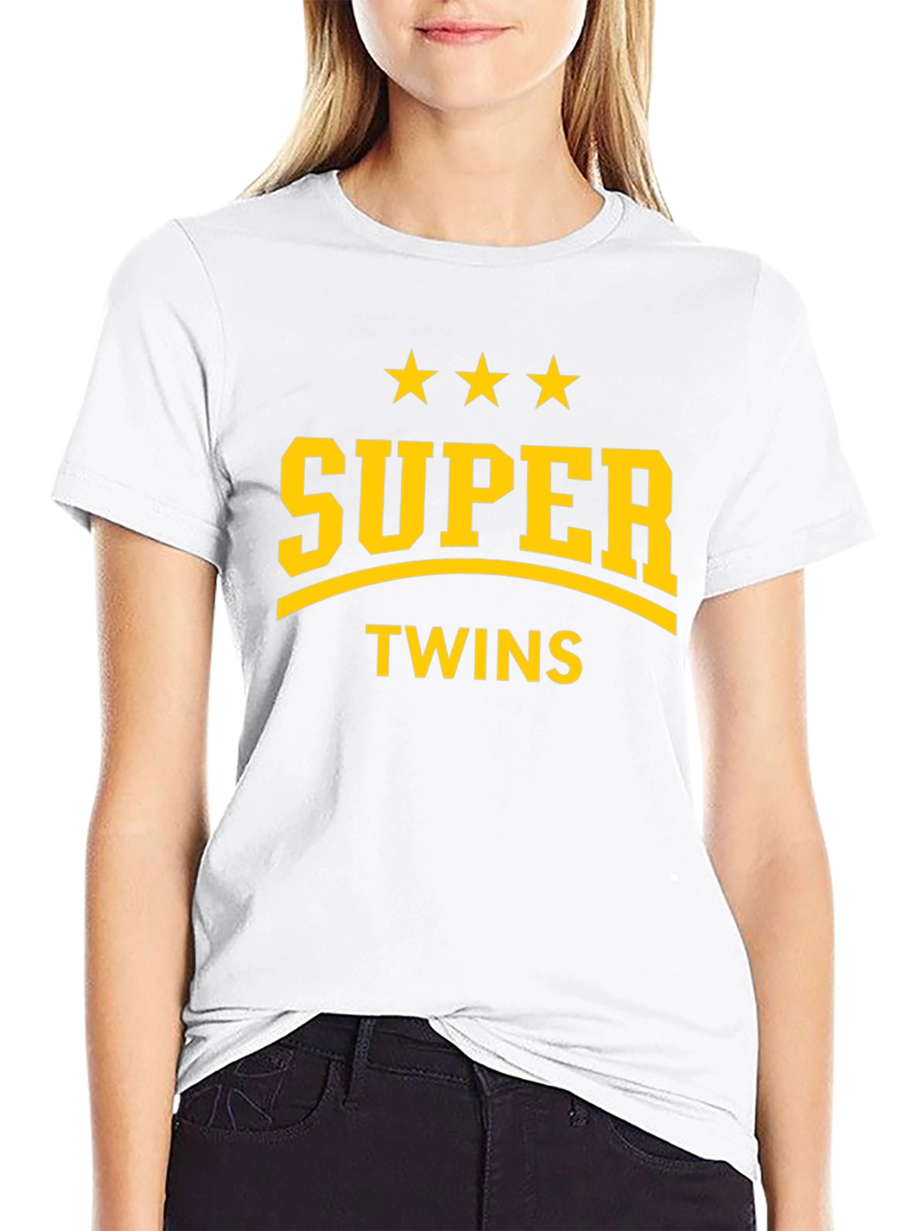 Super Twins Graphic T-Shirt - Black