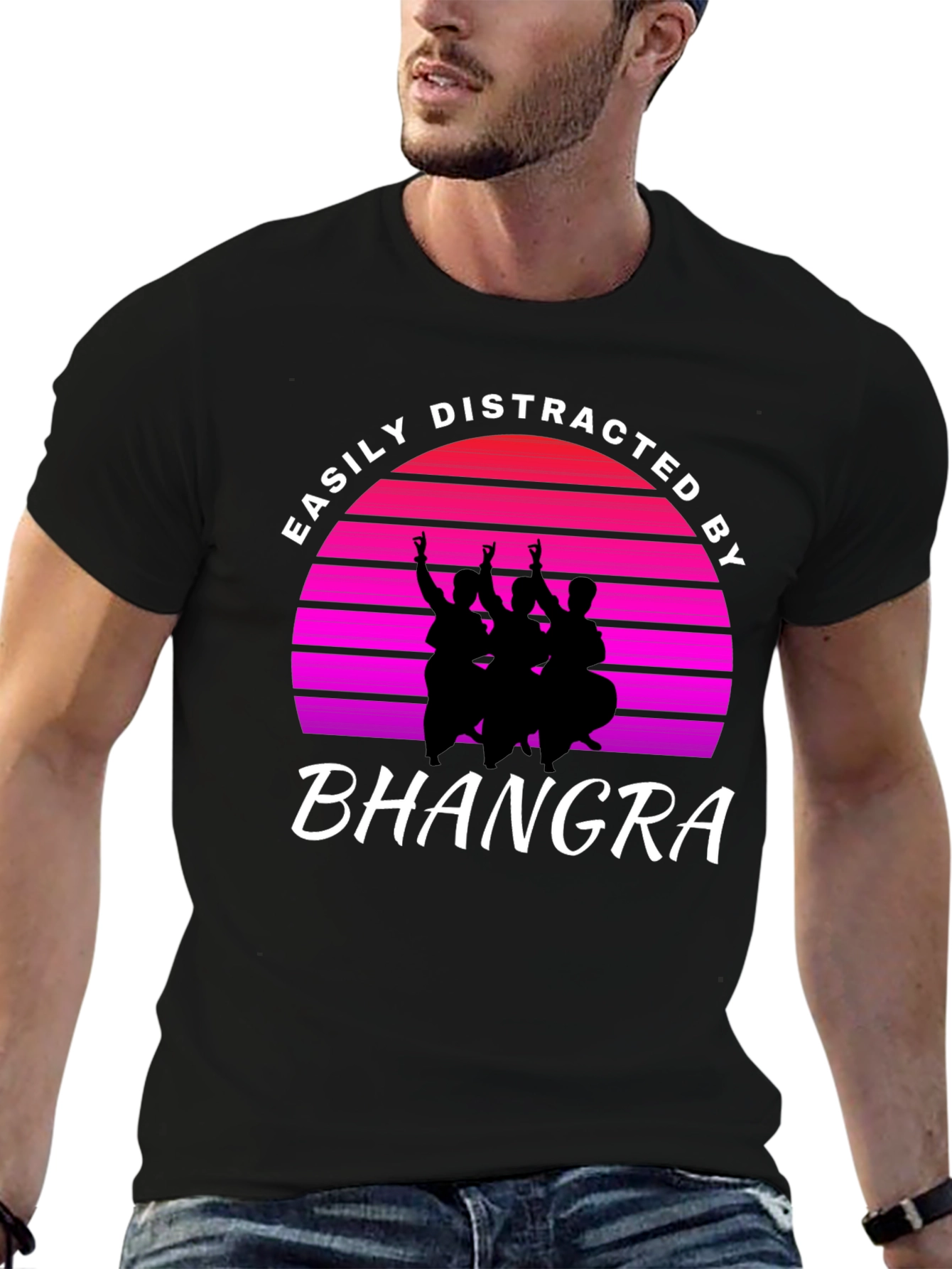 Easily Distracted By Bhangra Graphic Tee