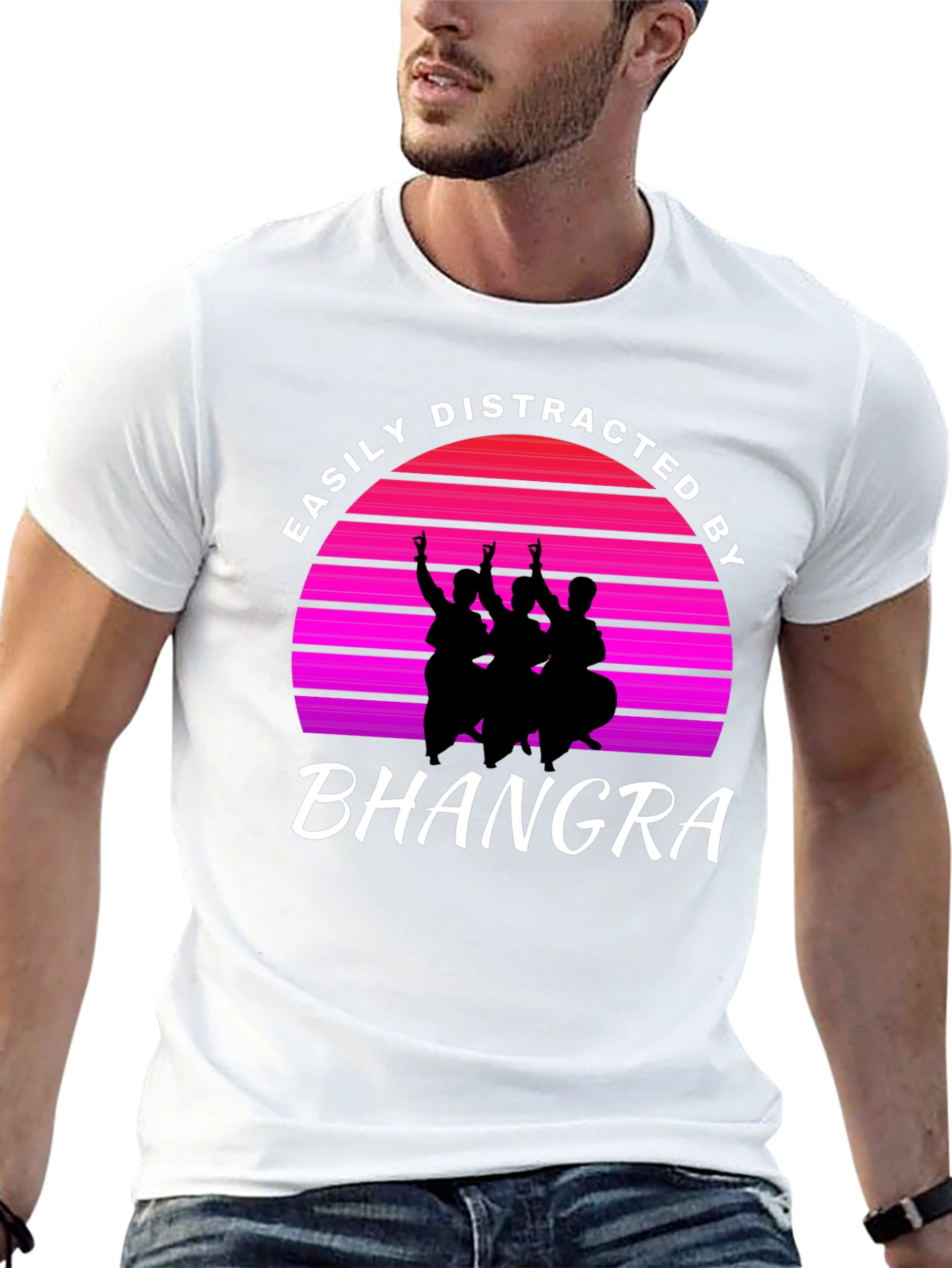 Easily Distracted By Bhangra Graphic Tee