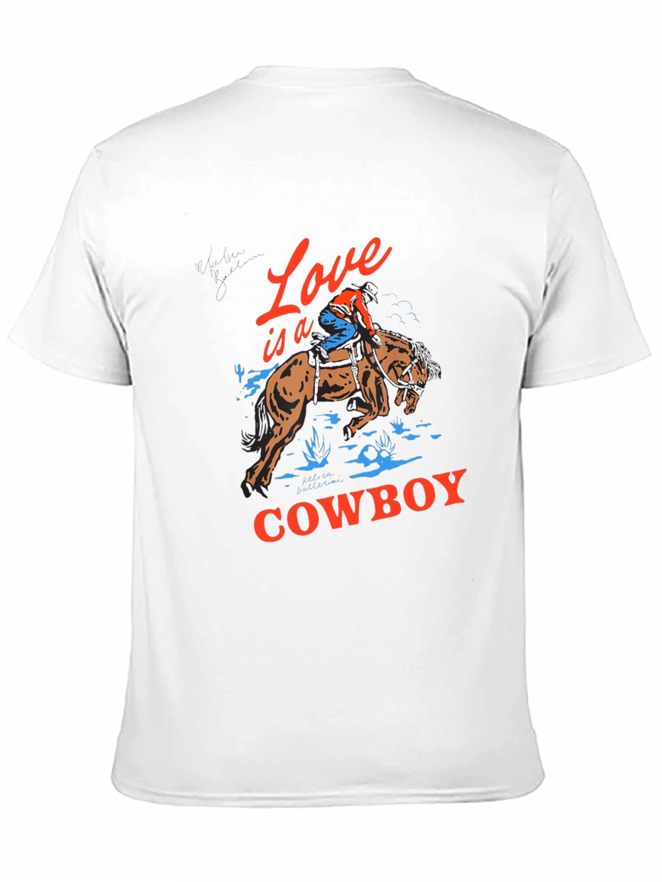 Love is a Cowboy Graphic Tee - Black
