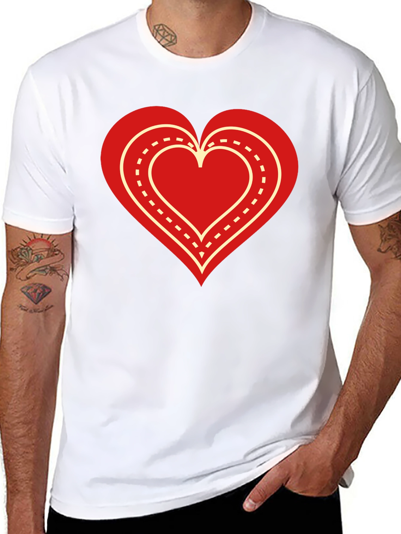 Heart Road Black T-Shirt - Express Your Love