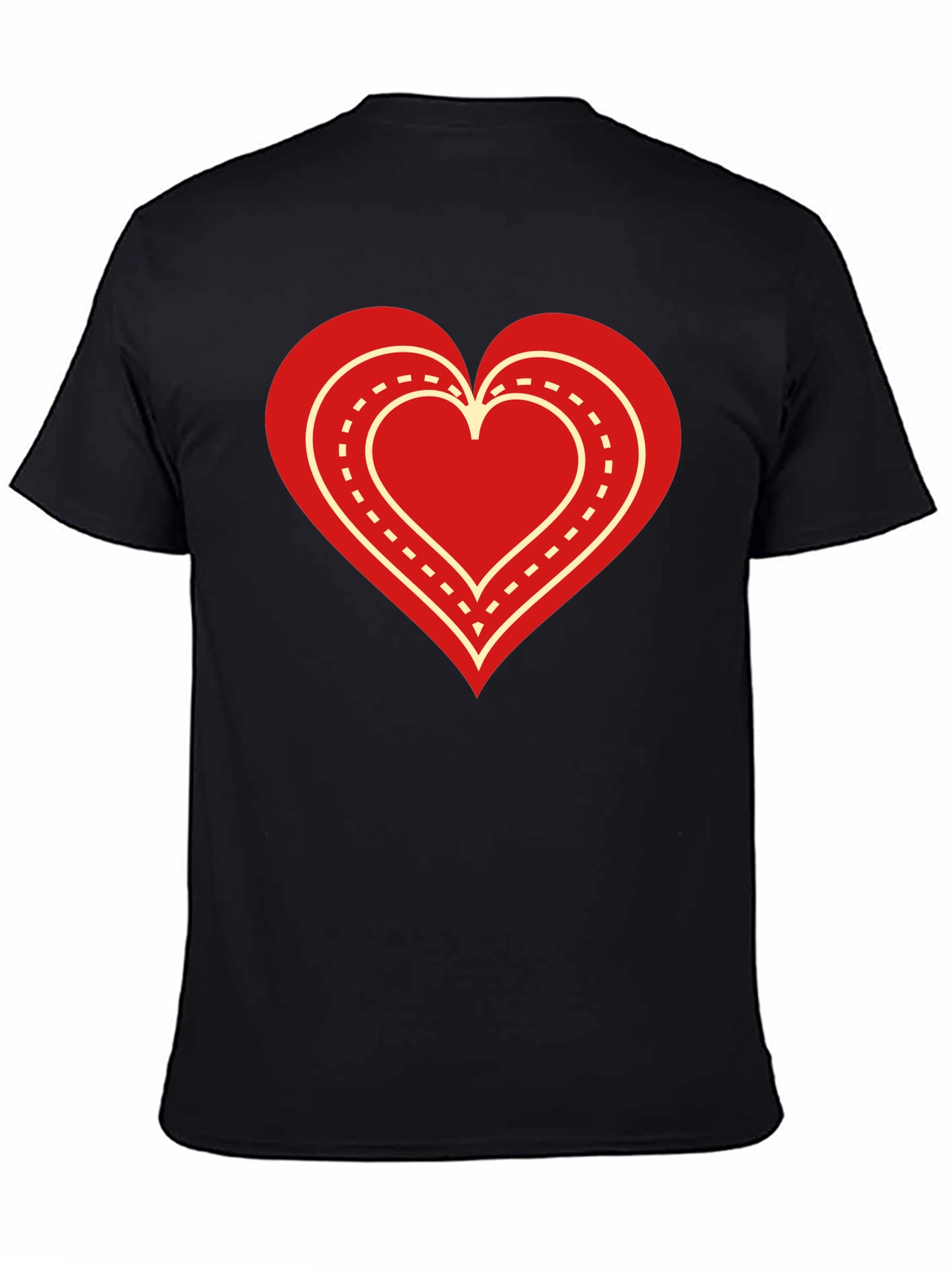 Heart Road Black T-Shirt - Express Your Love