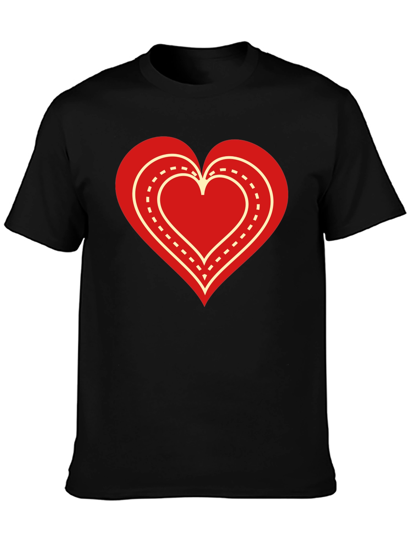 Heart Road Black T-Shirt - Express Your Love