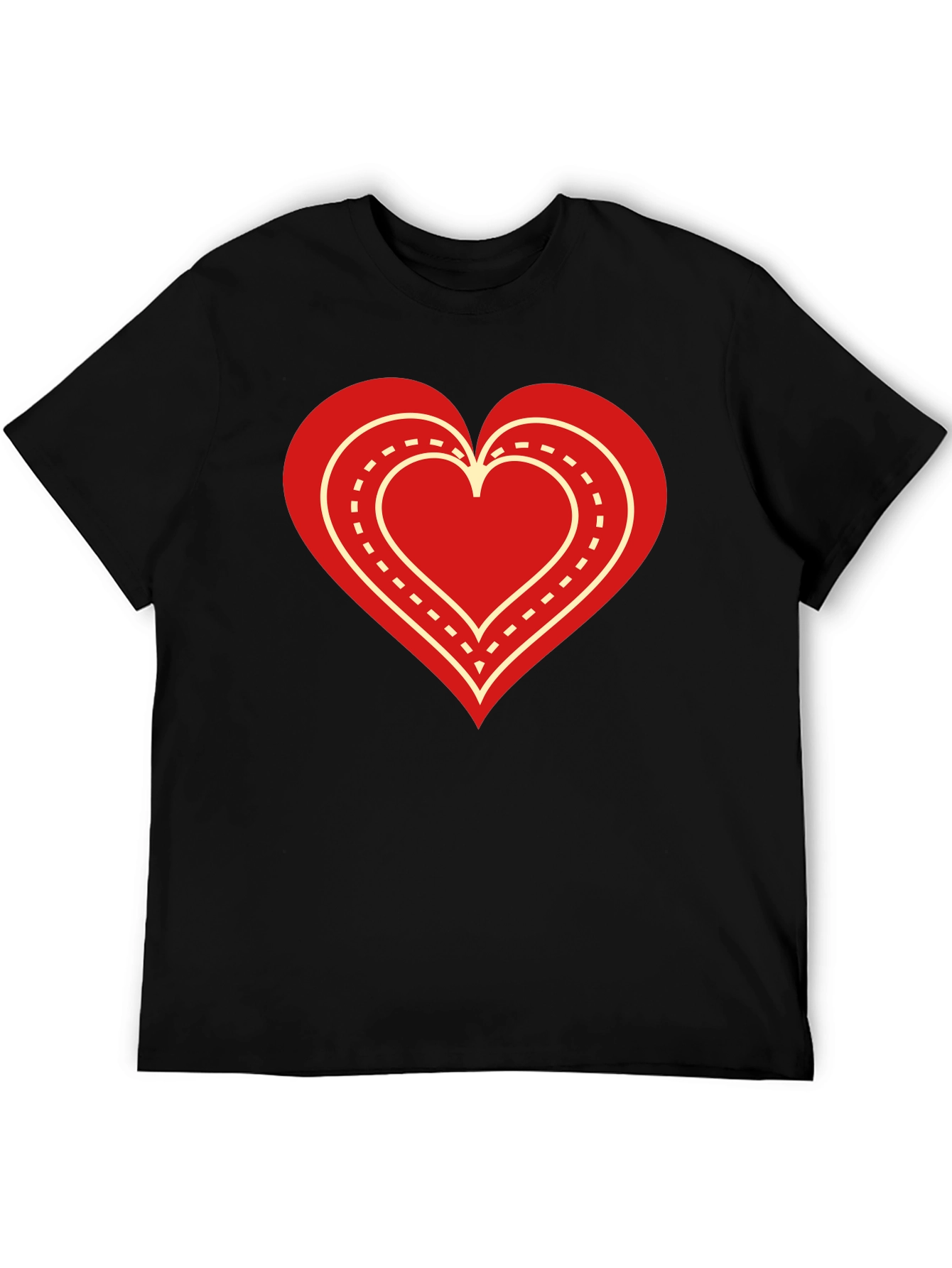 Heart Road Black T-Shirt - Express Your Love
