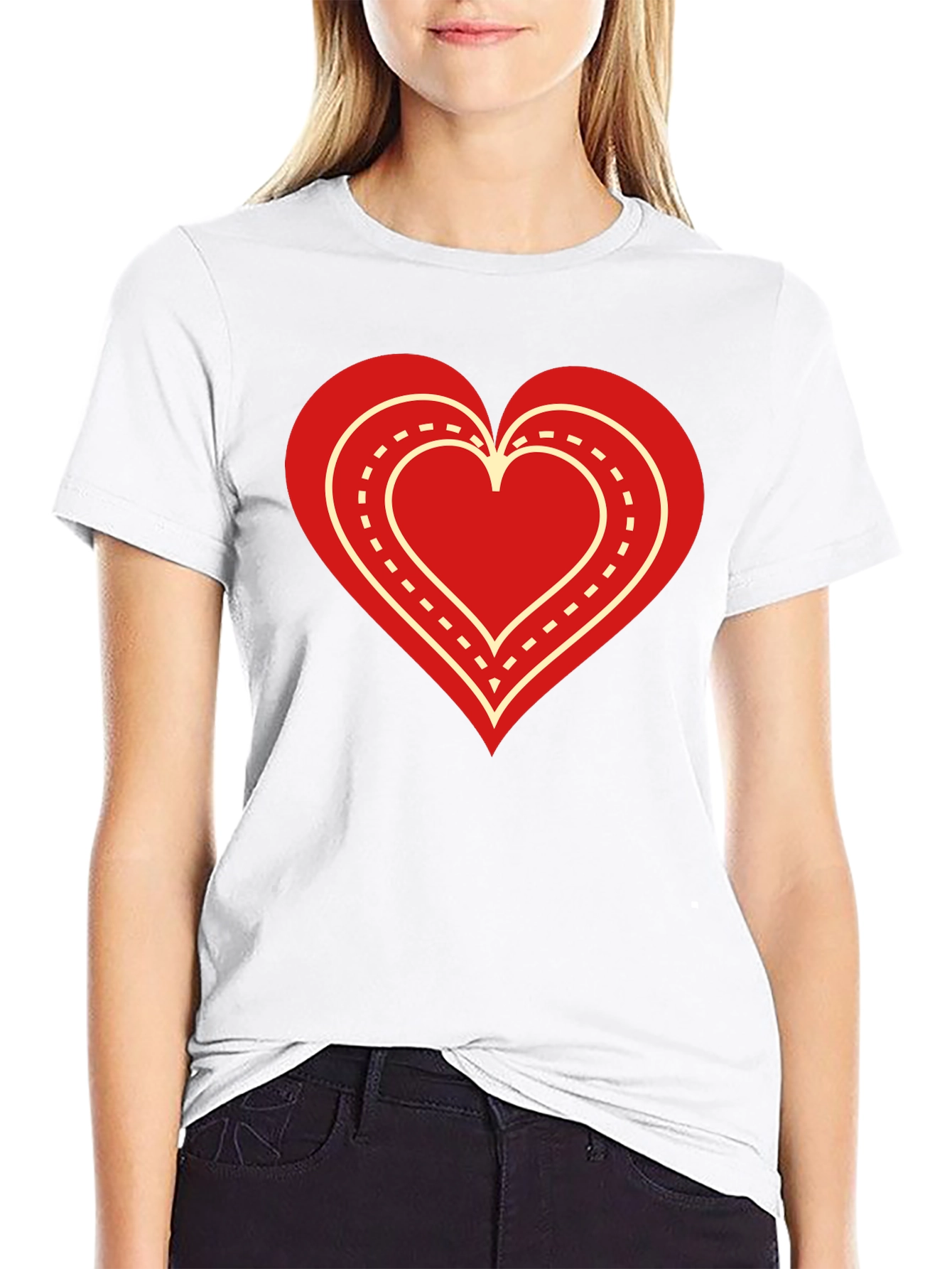 Heart Road Black T-Shirt - Express Your Love