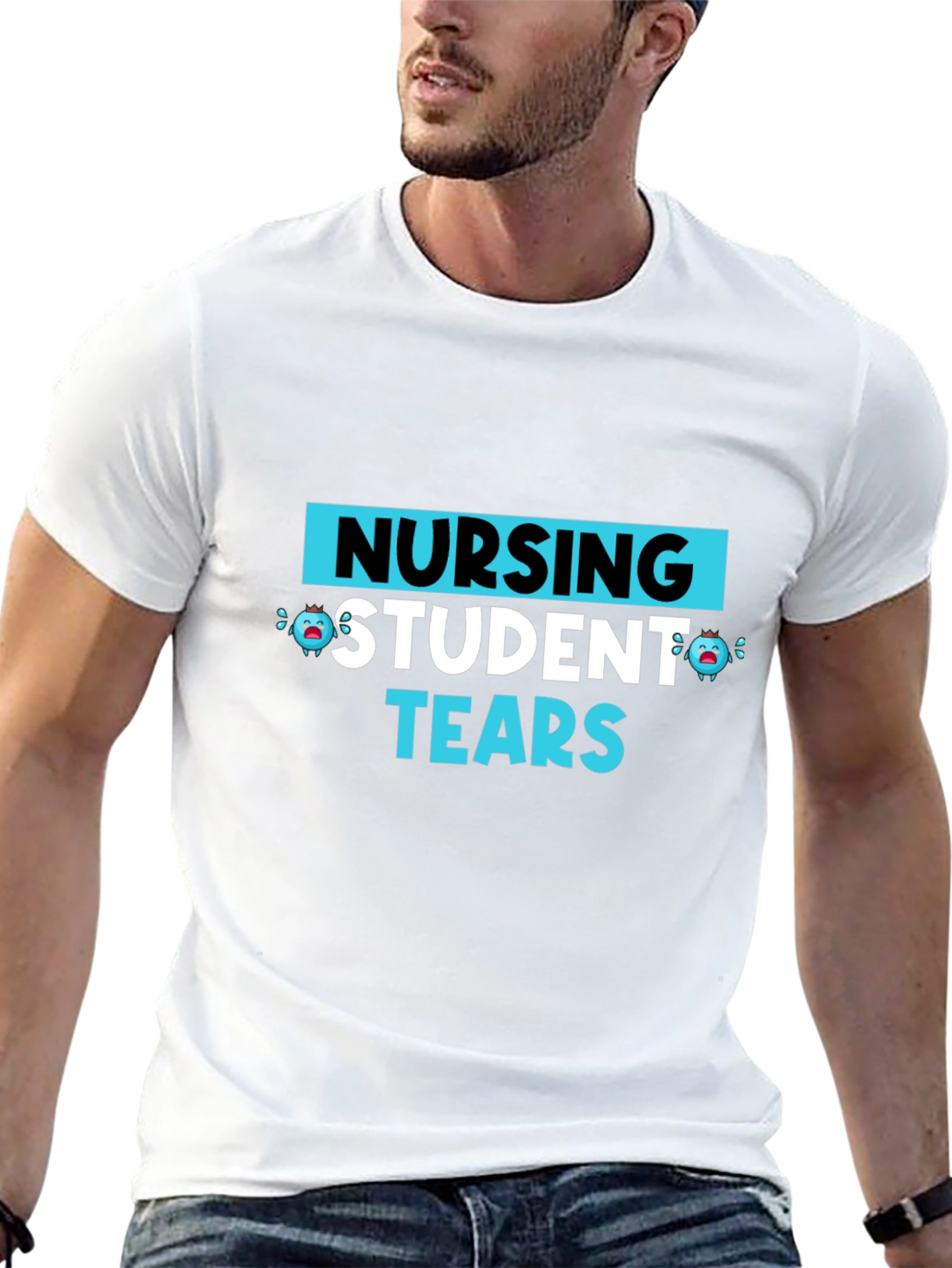 Nursing Student Tears Graphic T-Shirt