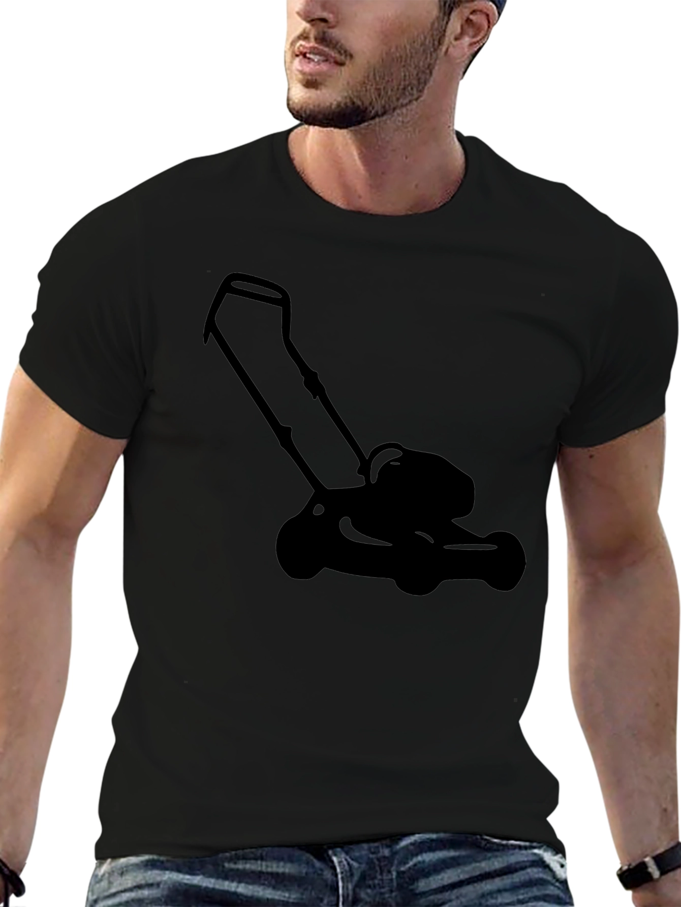 Lawnmower Graphic Tee - Black