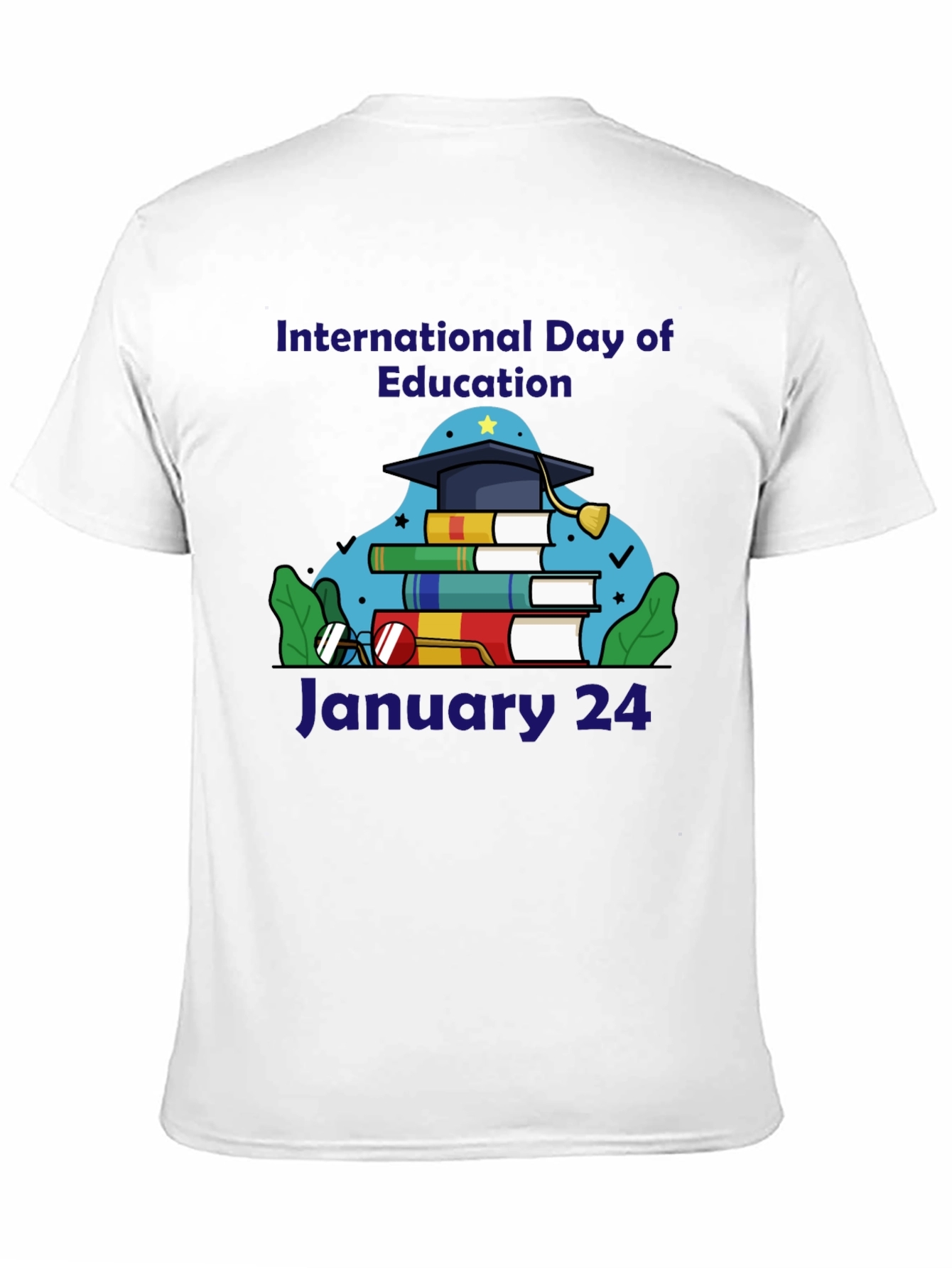 International Day of Education Black T-Shirt