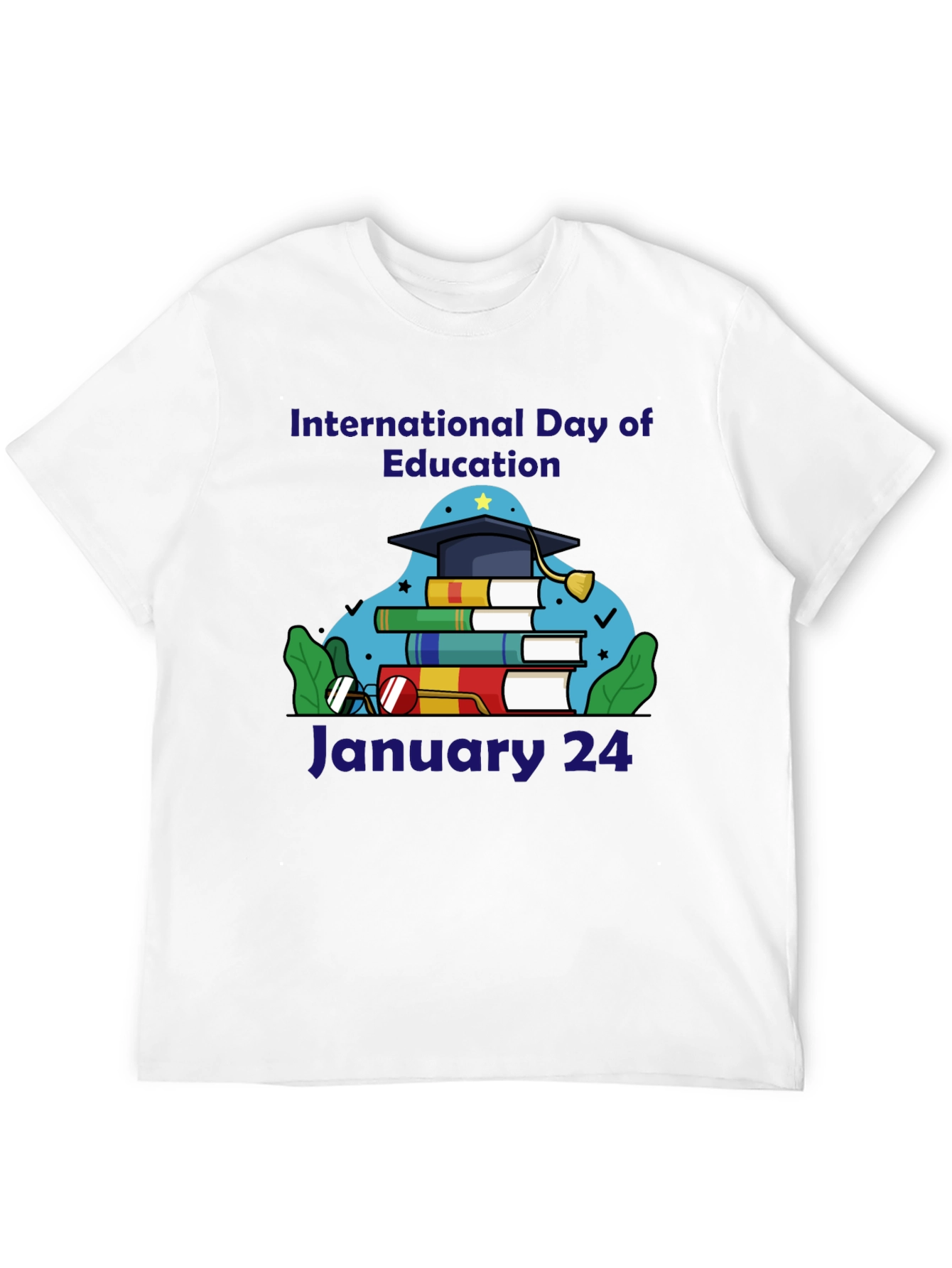 International Day of Education Black T-Shirt