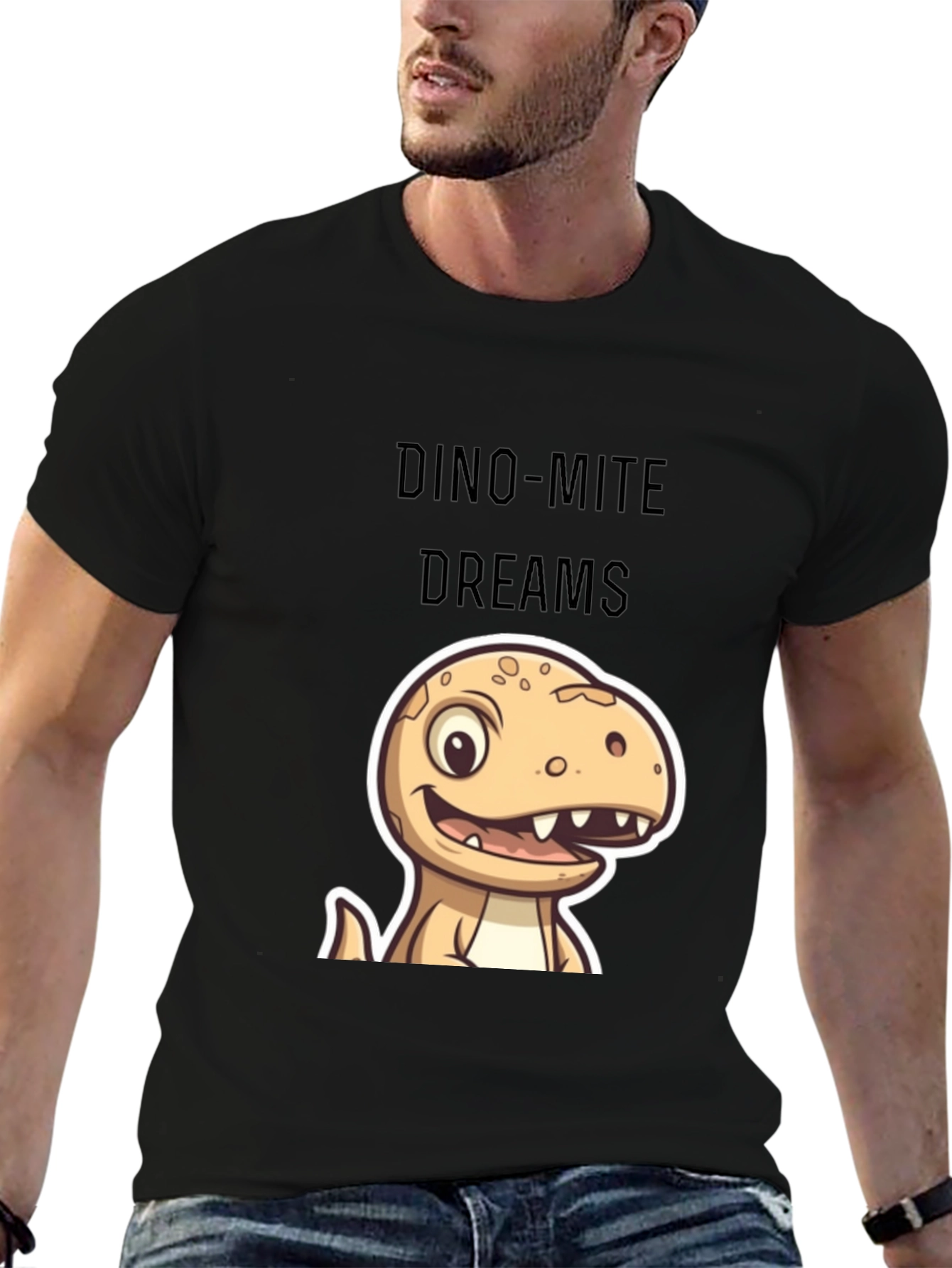 Dino-Mite Dreams Black T-Shirt