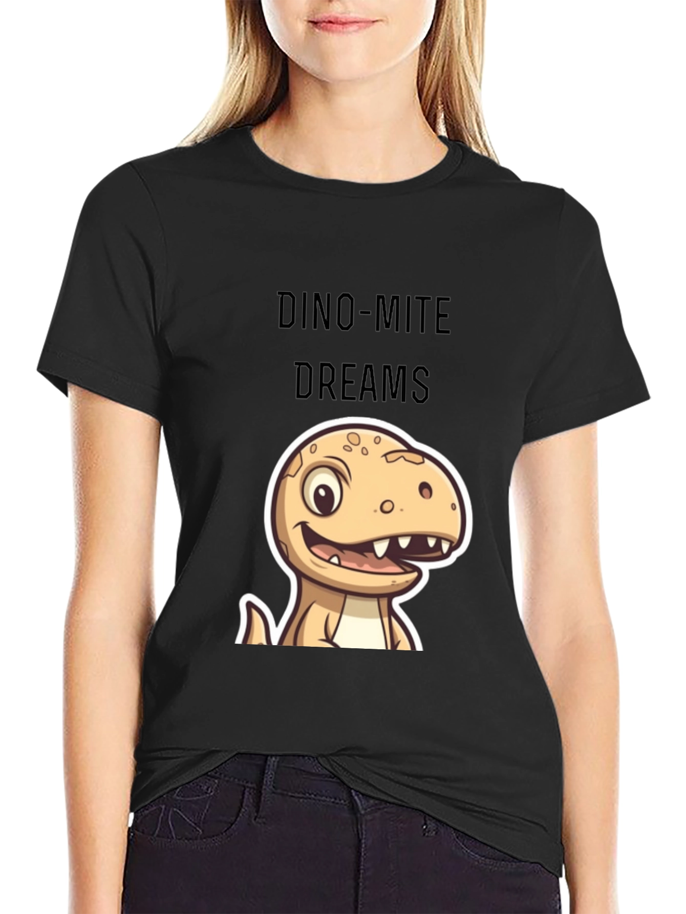 Dino-Mite Dreams Black T-Shirt