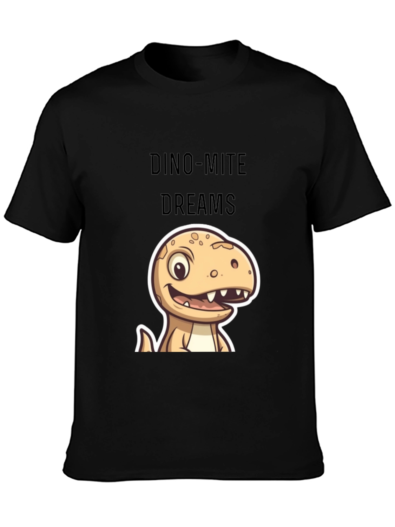 Dino-Mite Dreams Black T-Shirt