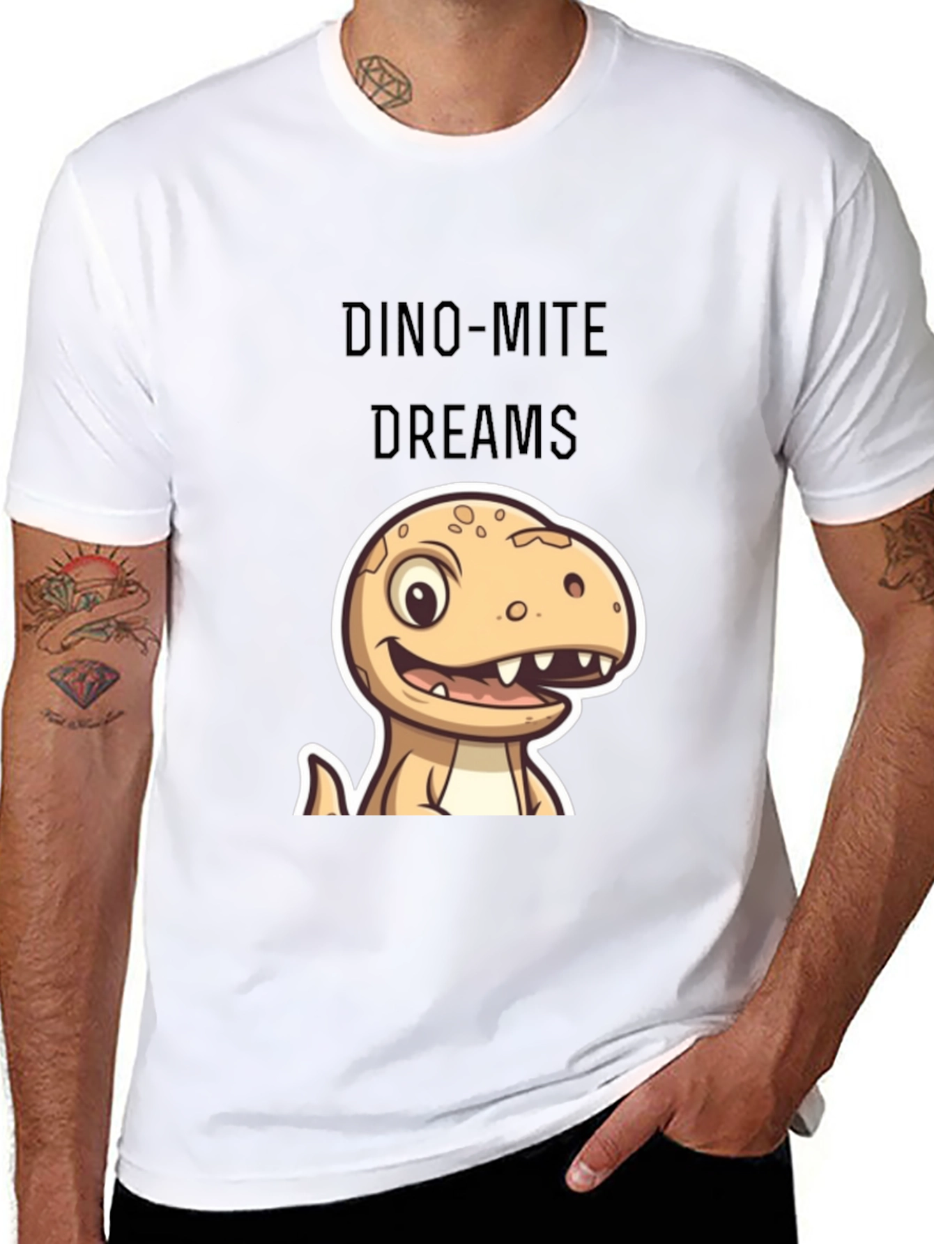 Dino-Mite Dreams Black T-Shirt
