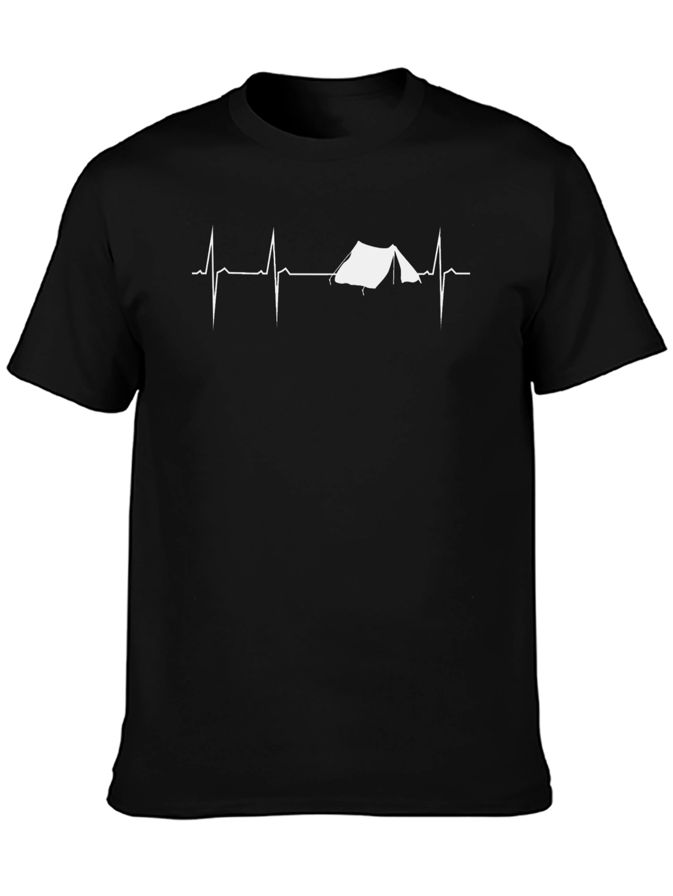 Camping Heartbeat Graphic Tee - Adventure Shirt