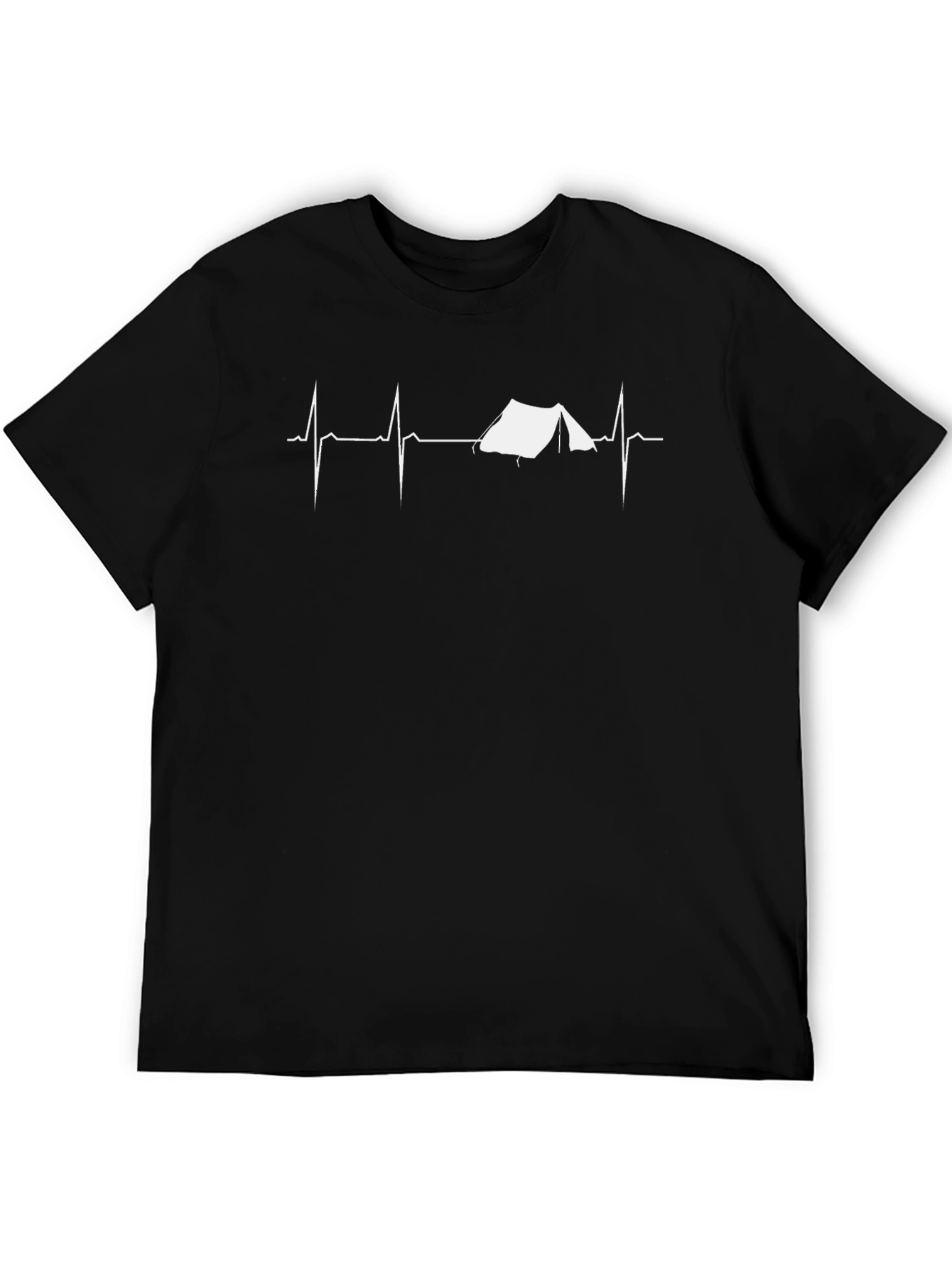 Camping Heartbeat Graphic Tee - Adventure Shirt