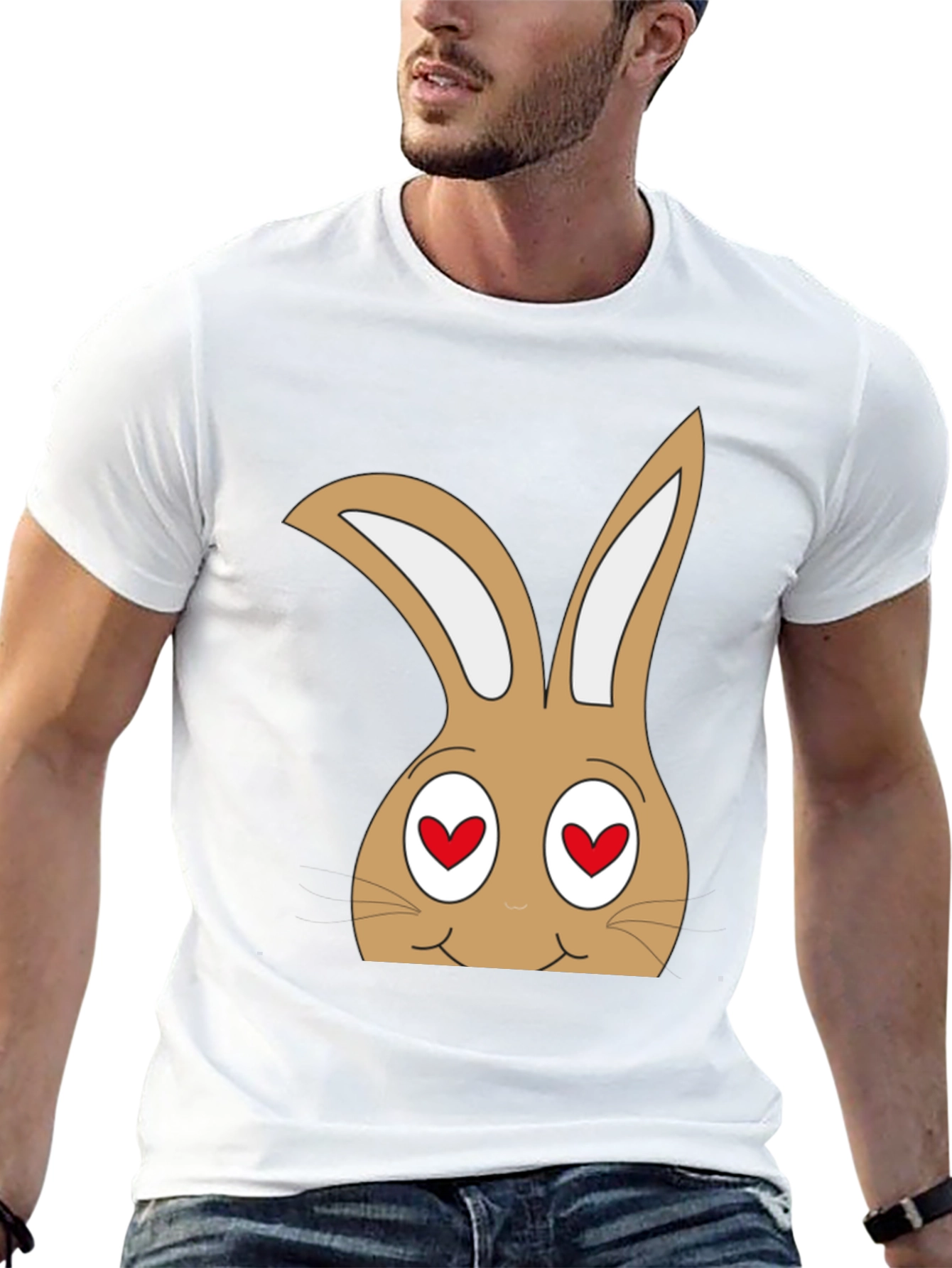 Funny Bunny Heart Eyes T-Shirt