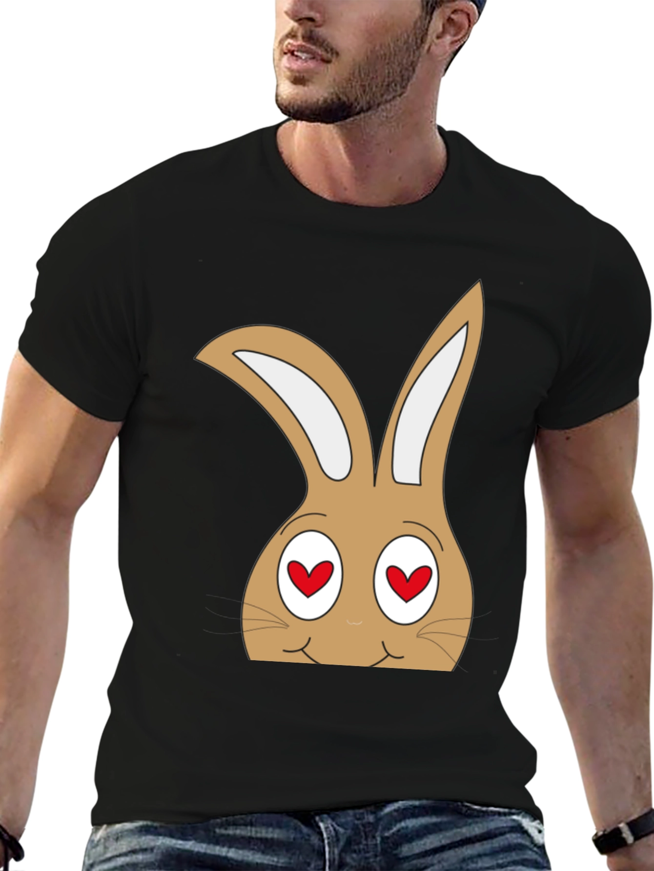 Funny Bunny Heart Eyes T-Shirt